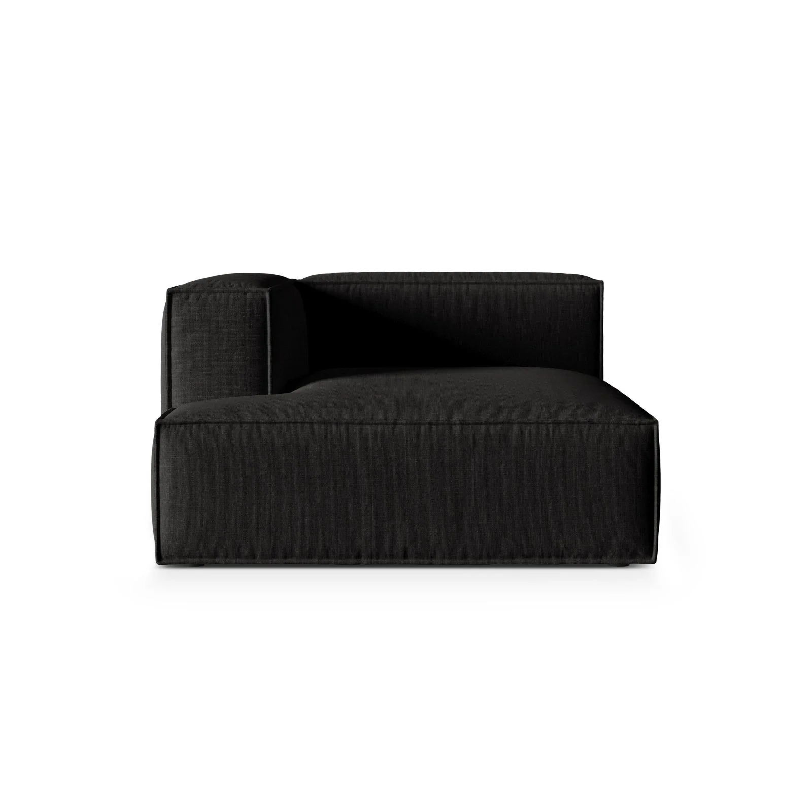 Nuria Modulares Sofa Sitzelement, Linke Seite, aus Samt, Boucle oder Strukturstoff, 147x127 cm - Image 36
