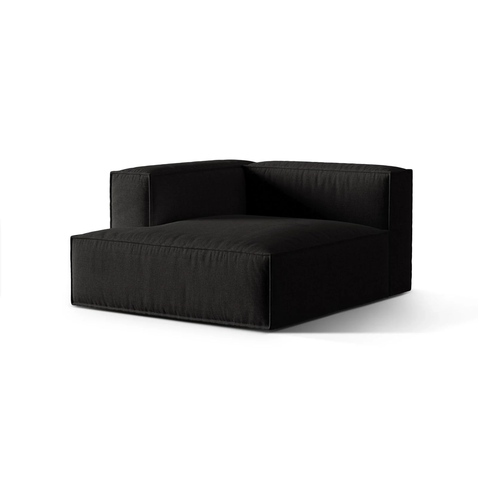 Nuria Modulares Sofa Sitzelement, Linke Seite, aus Samt, Boucle oder Strukturstoff, 147x127 cm - Image 38