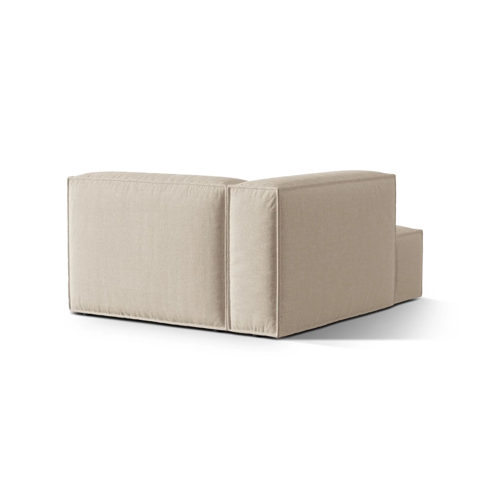 Nuria Modulares Sofa Sitzelement, Linke Seite, aus Samt, Boucle oder Strukturstoff, 147x127 cm - Image 4