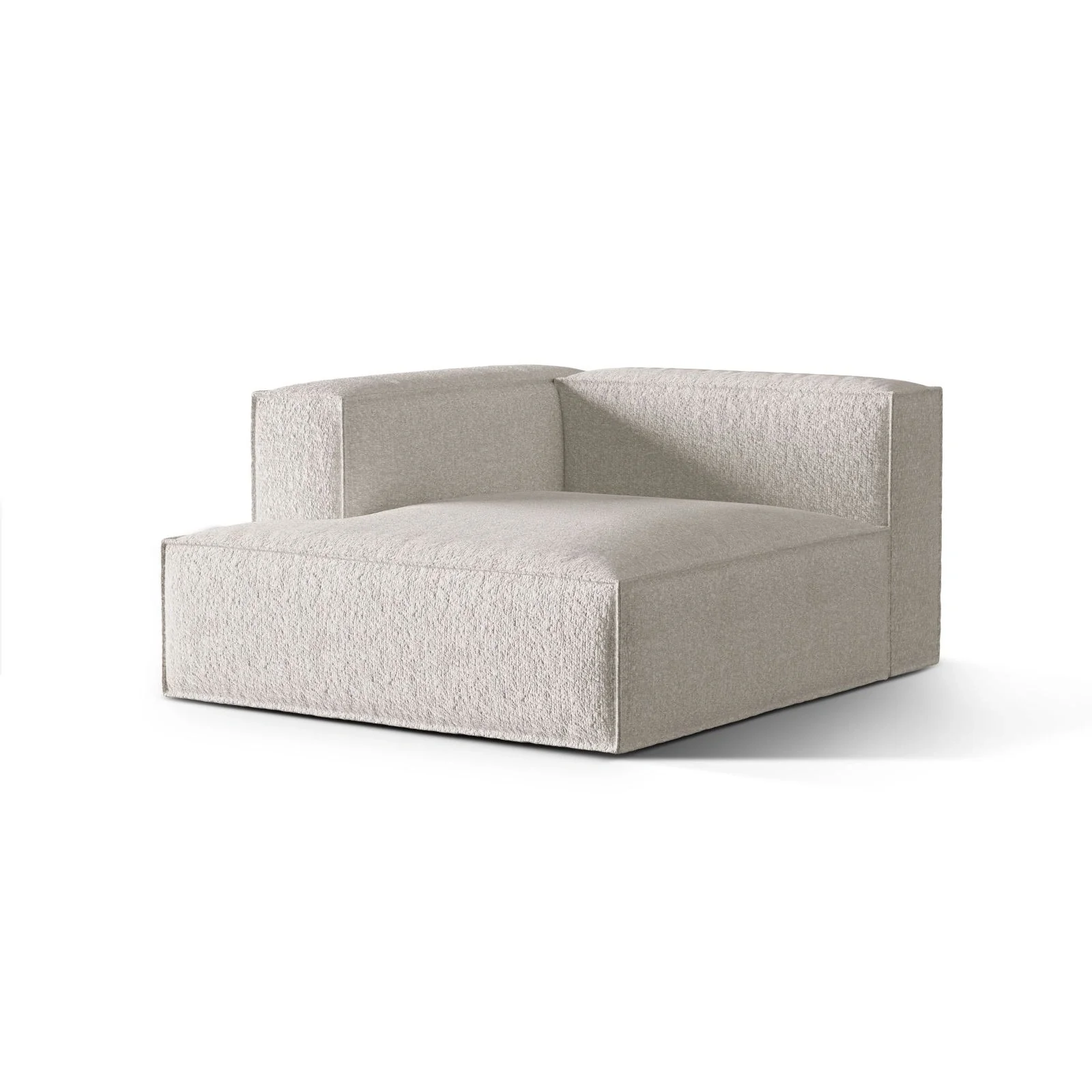 Nuria Modulares Sofa Sitzelement, Linke Seite, aus Samt, Boucle oder Strukturstoff, 147x127 cm - Image 43