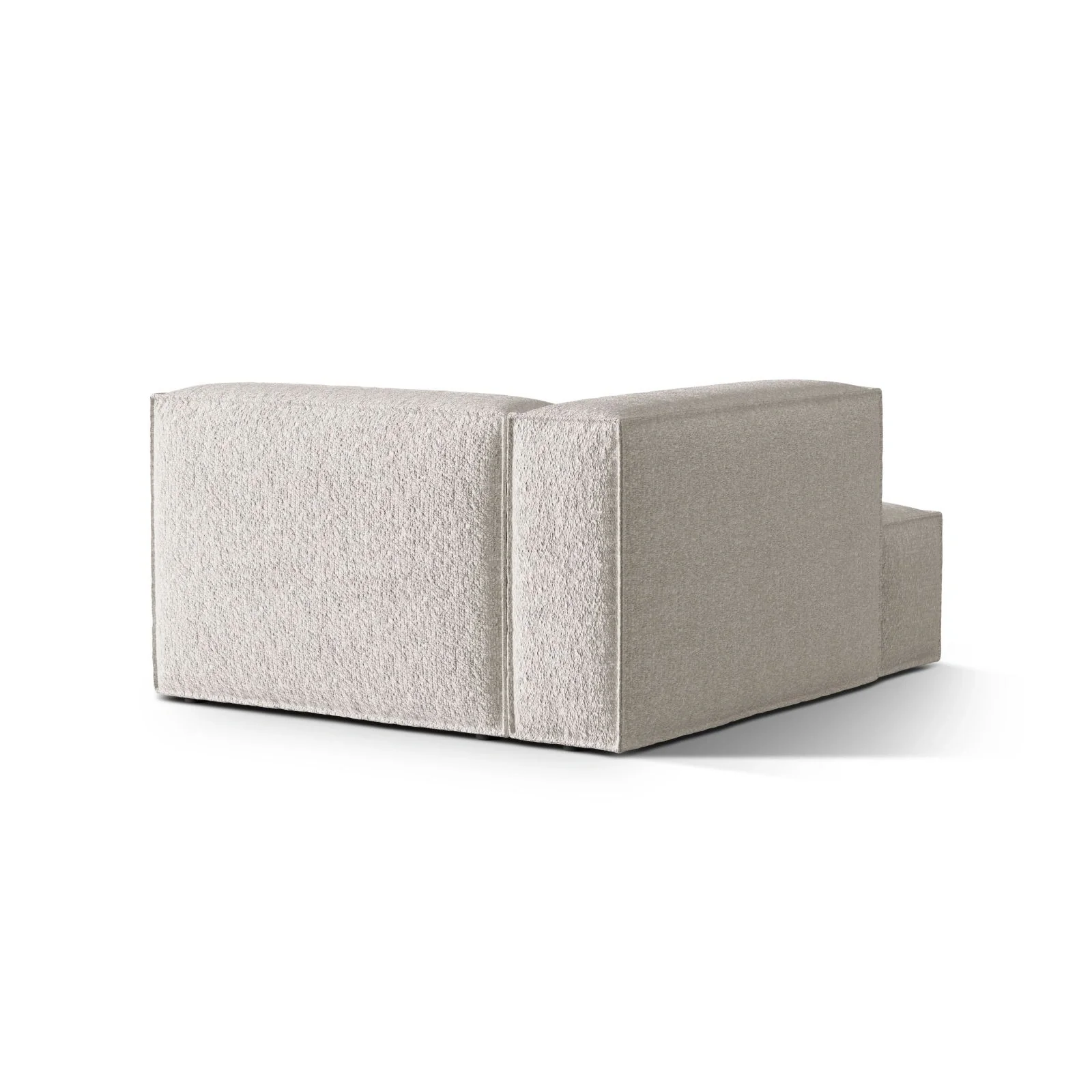 Nuria Modulares Sofa Sitzelement, Linke Seite, aus Samt, Boucle oder Strukturstoff, 147x127 cm - Image 44