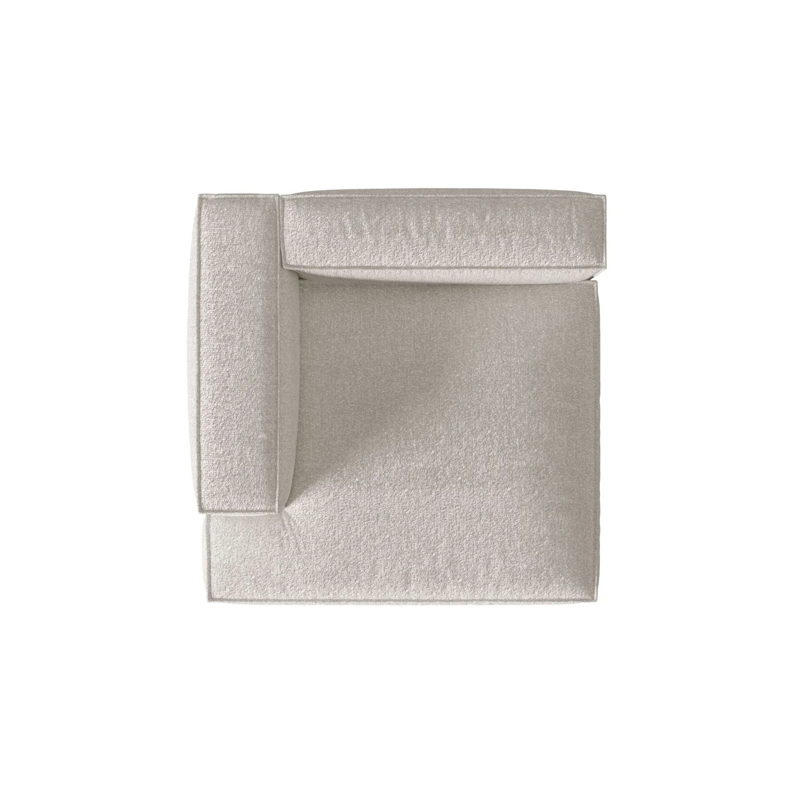 Nuria Modulares Sofa Sitzelement, Linke Seite, aus Samt, Boucle oder Strukturstoff, 147x127 cm - Image 45