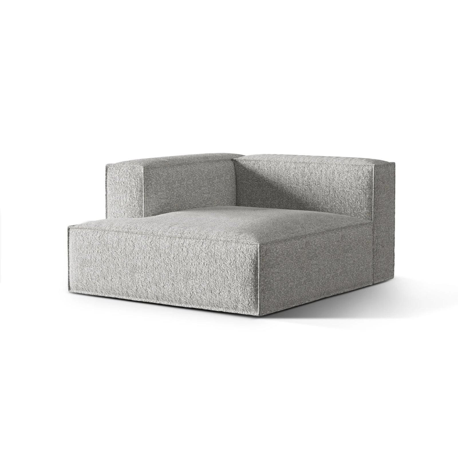 Nuria Modulares Sofa Sitzelement, Linke Seite, aus Samt, Boucle oder Strukturstoff, 147x127 cm - Image 48