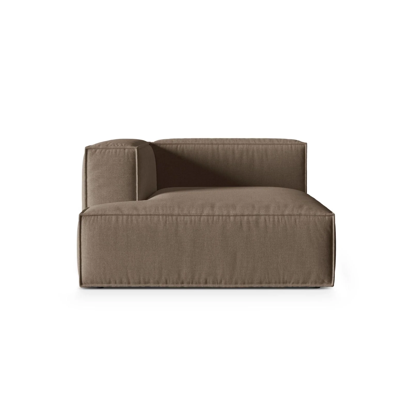 Nuria Modulares Sofa Sitzelement, Linke Seite, aus Samt, Boucle oder Strukturstoff, 147x127 cm - Image 6