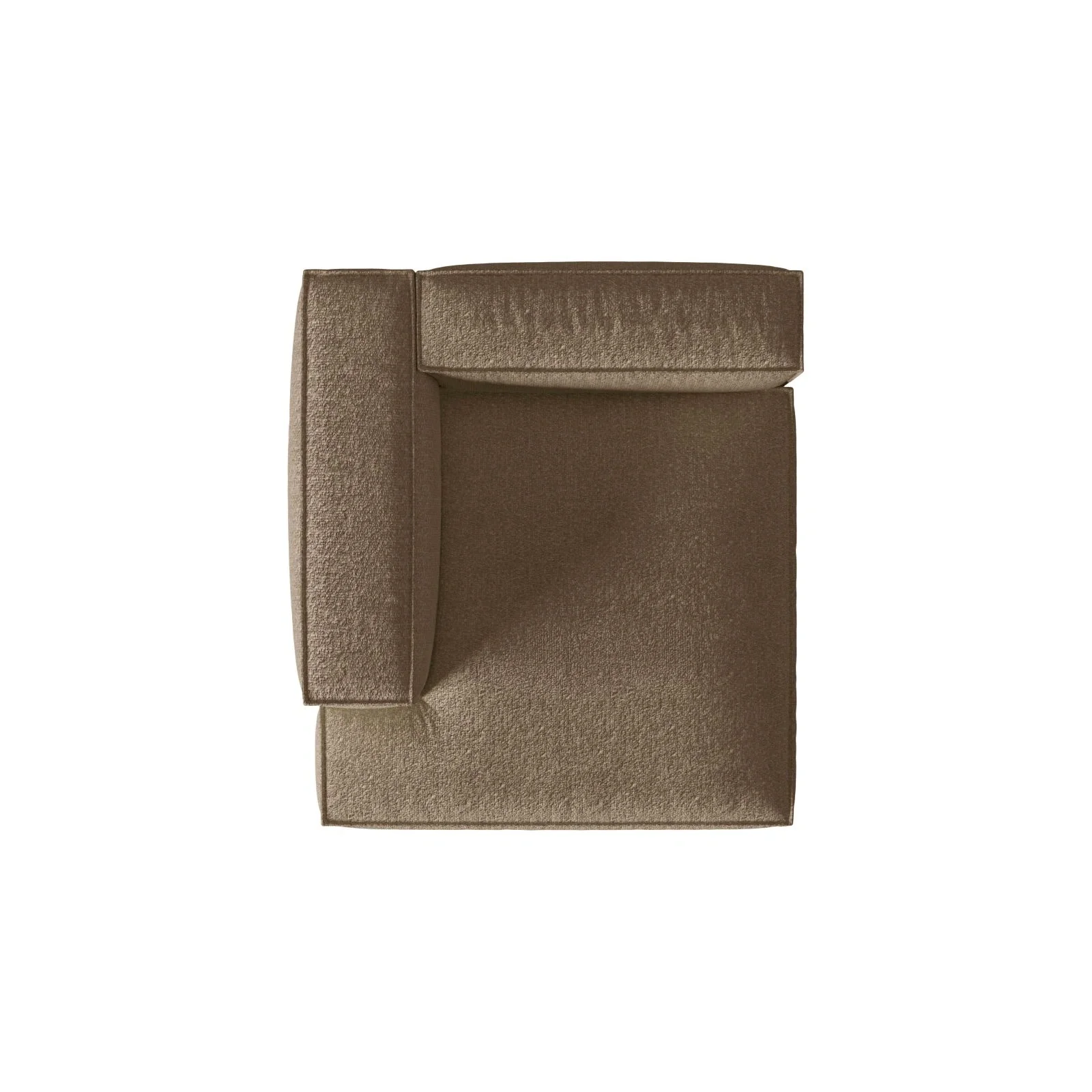Nuria Modulares Sofa Sitzelement, Linke Seite, aus Samt, Boucle oder Strukturstoff, 147x127 cm - Image 65