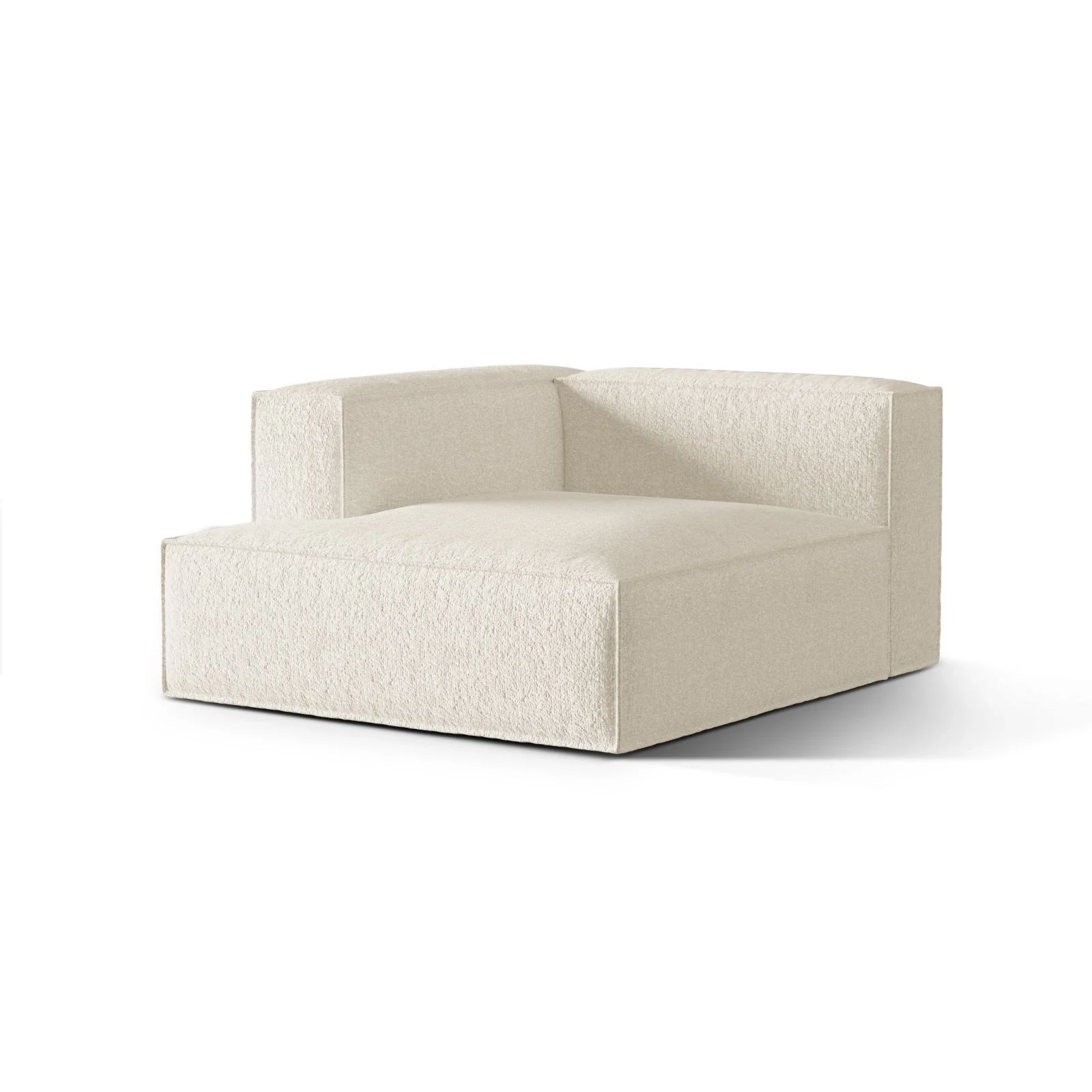 Nuria Modulares Sofa Sitzelement, Linke Seite, aus Samt, Boucle oder Strukturstoff, 147x127 cm - Image 75