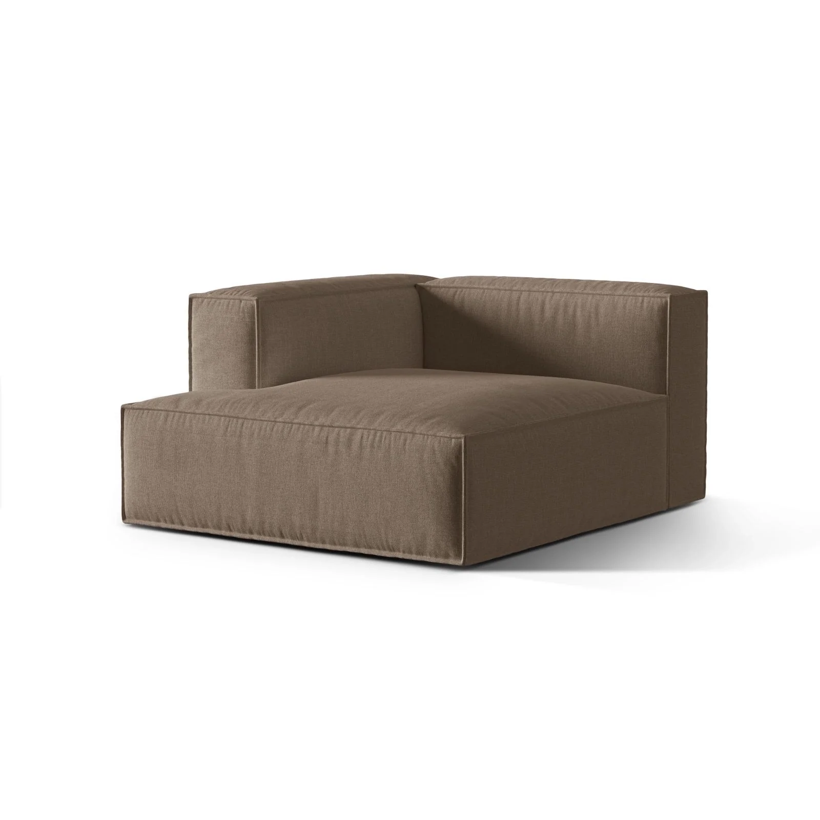Nuria Modulares Sofa Sitzelement, Linke Seite, aus Samt, Boucle oder Strukturstoff, 147x127 cm - Image 8