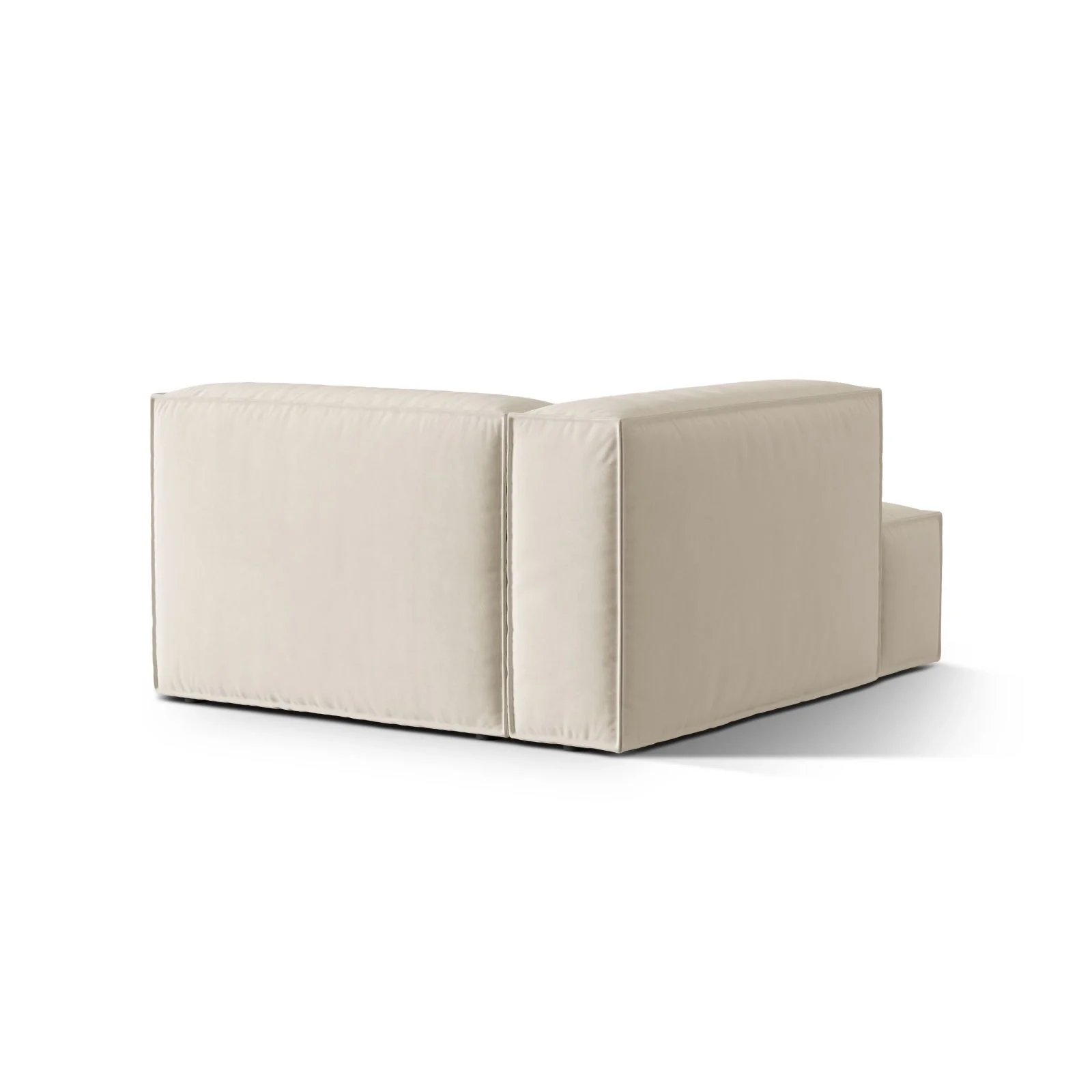 Nuria Modulares Sofa Sitzelement, Linke Seite, aus Samt, Boucle oder Strukturstoff, 147x127 cm - Image 82