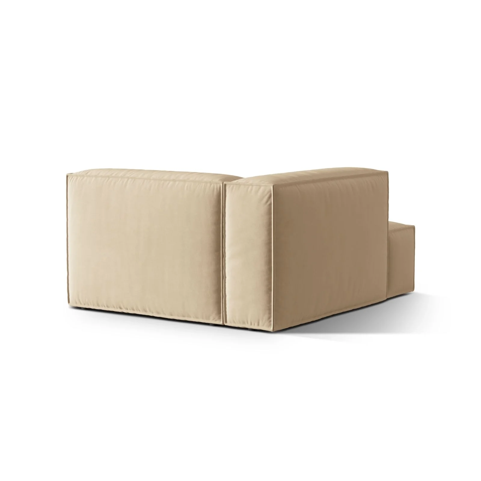 Nuria Modulares Sofa Sitzelement, Linke Seite, aus Samt, Boucle oder Strukturstoff, 147x127 cm - Image 87