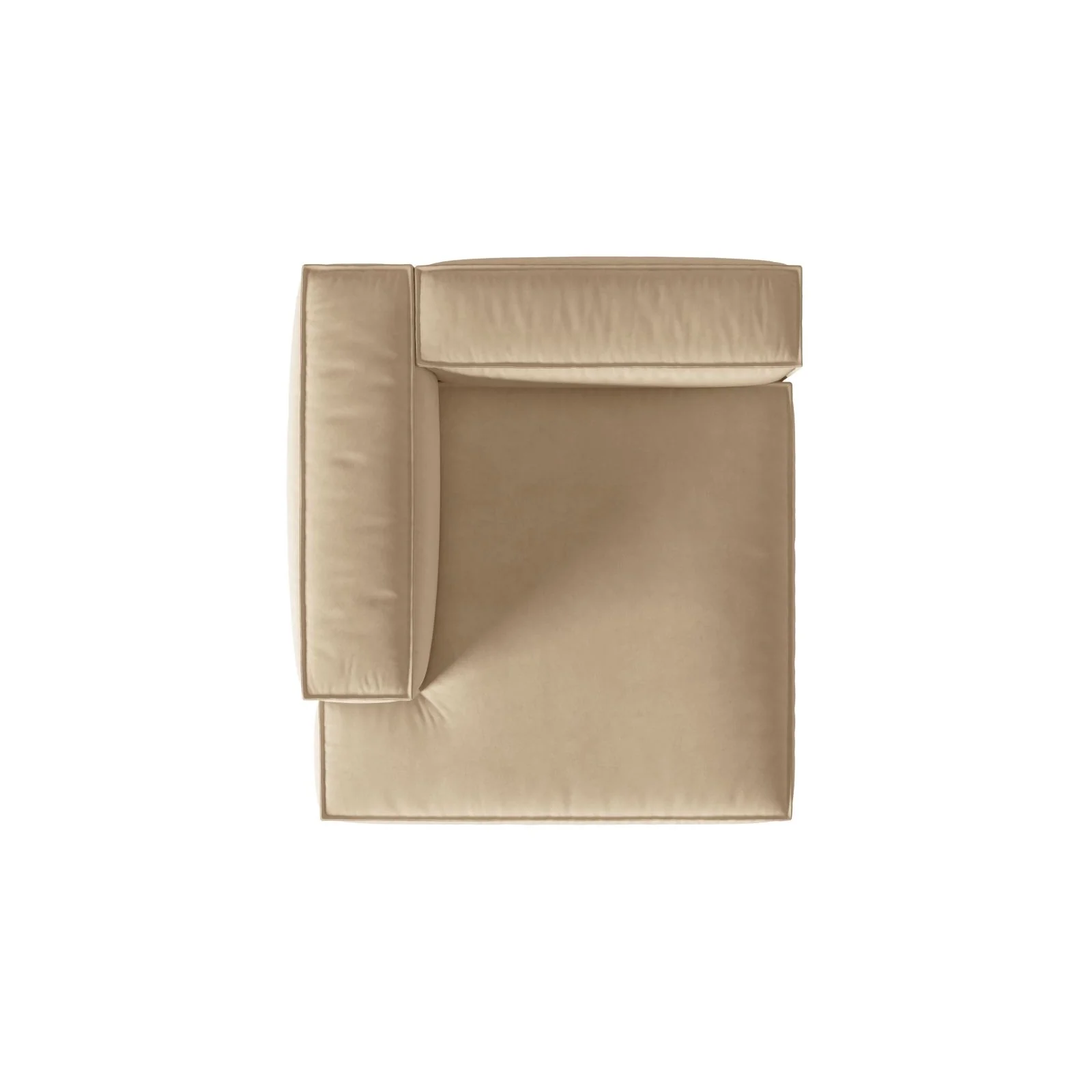 Nuria Modulares Sofa Sitzelement, Linke Seite, aus Samt, Boucle oder Strukturstoff, 147x127 cm - Image 88