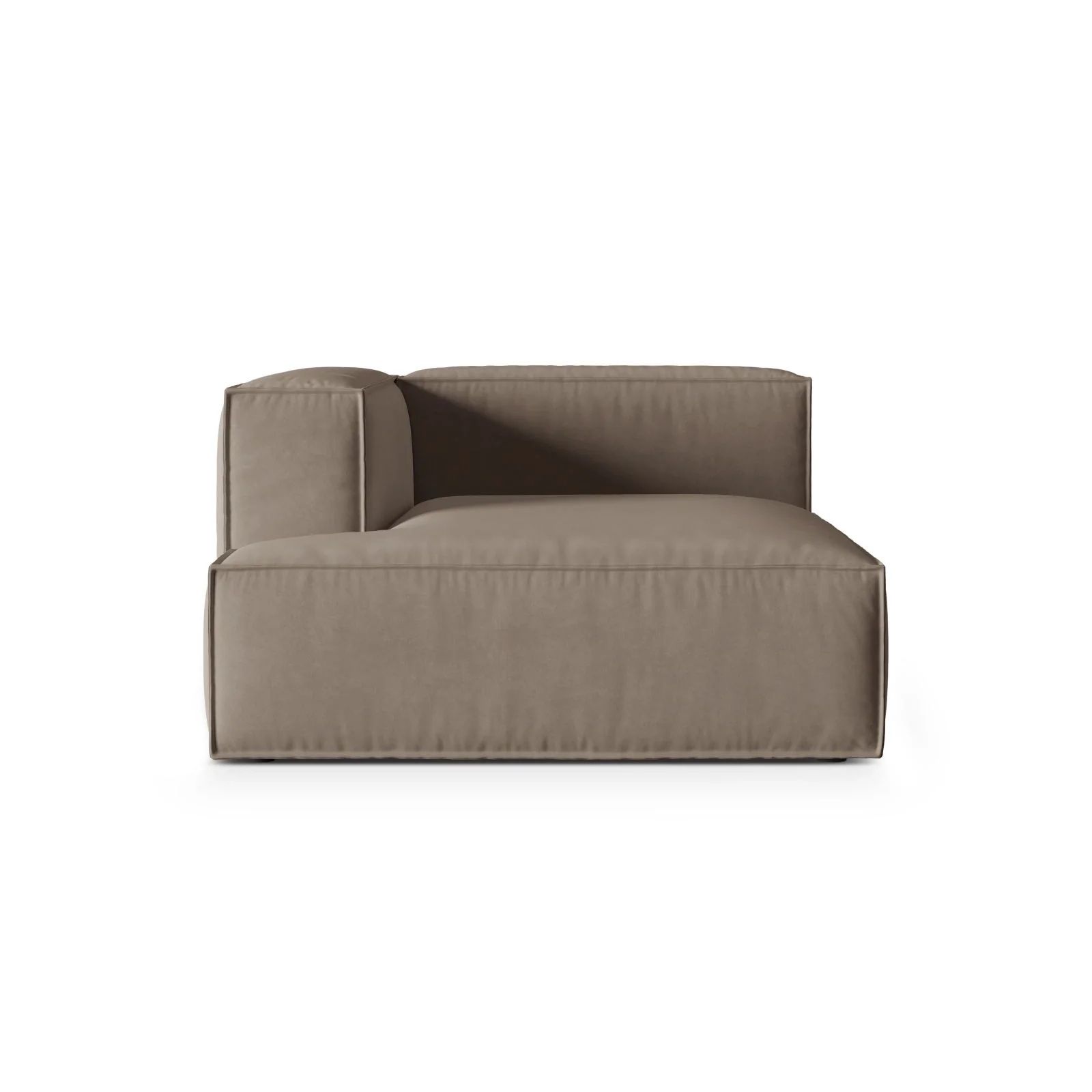 Nuria Modulares Sofa Sitzelement, Linke Seite, aus Samt, Boucle oder Strukturstoff, 147x127 cm - Image 89