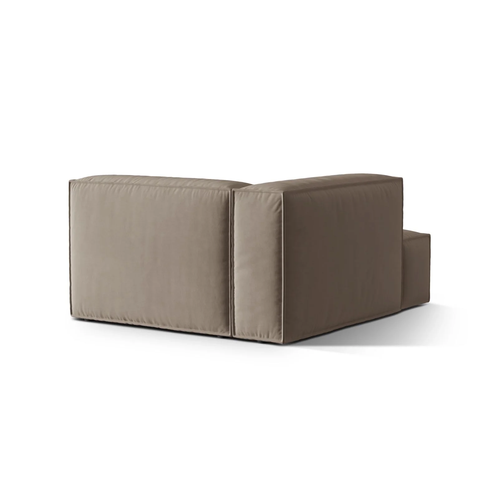 Nuria Modulares Sofa Sitzelement, Linke Seite, aus Samt, Boucle oder Strukturstoff, 147x127 cm - Image 92
