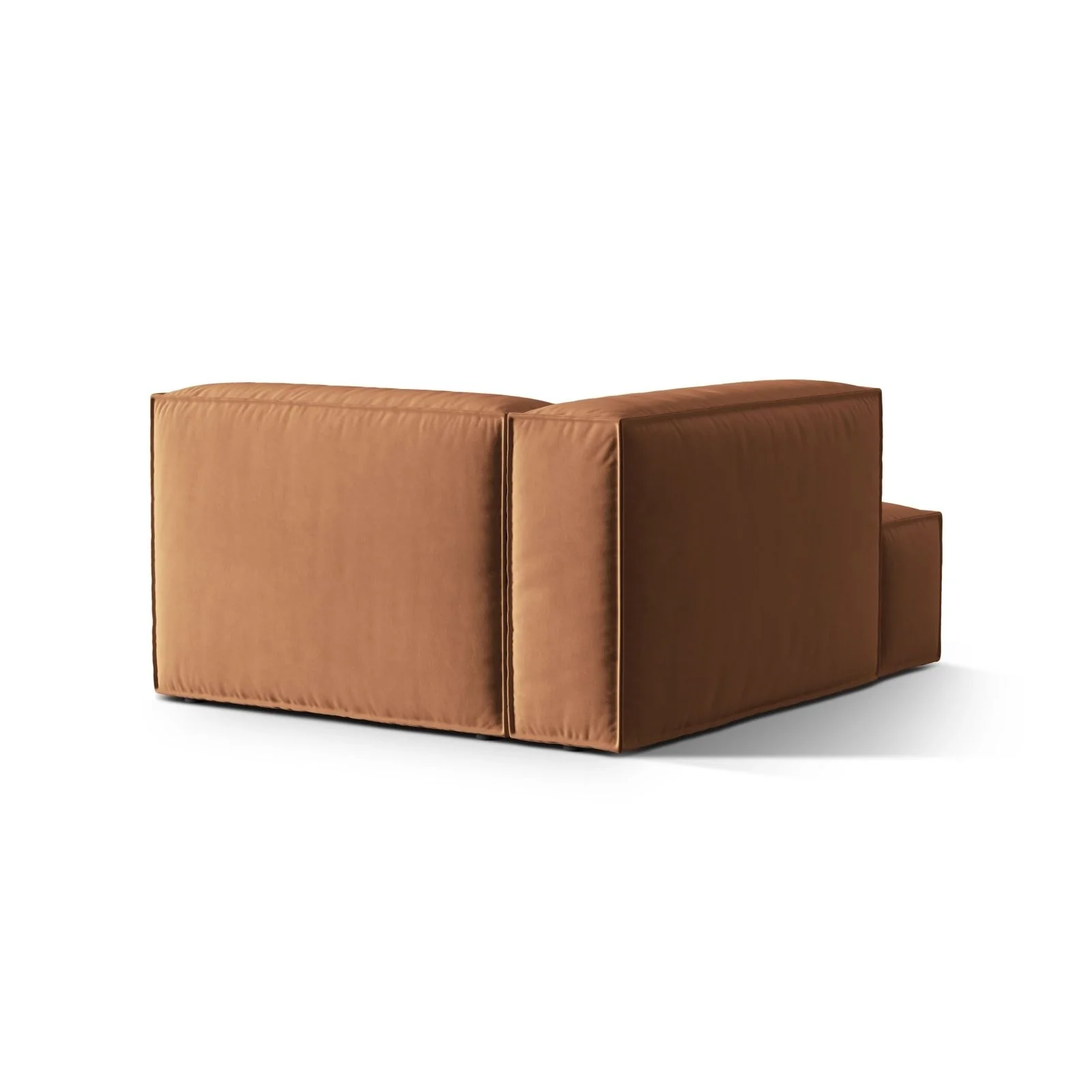 Nuria Modulares Sofa Sitzelement, Linke Seite, aus Samt, Boucle oder Strukturstoff, 147x127 cm - Image 97