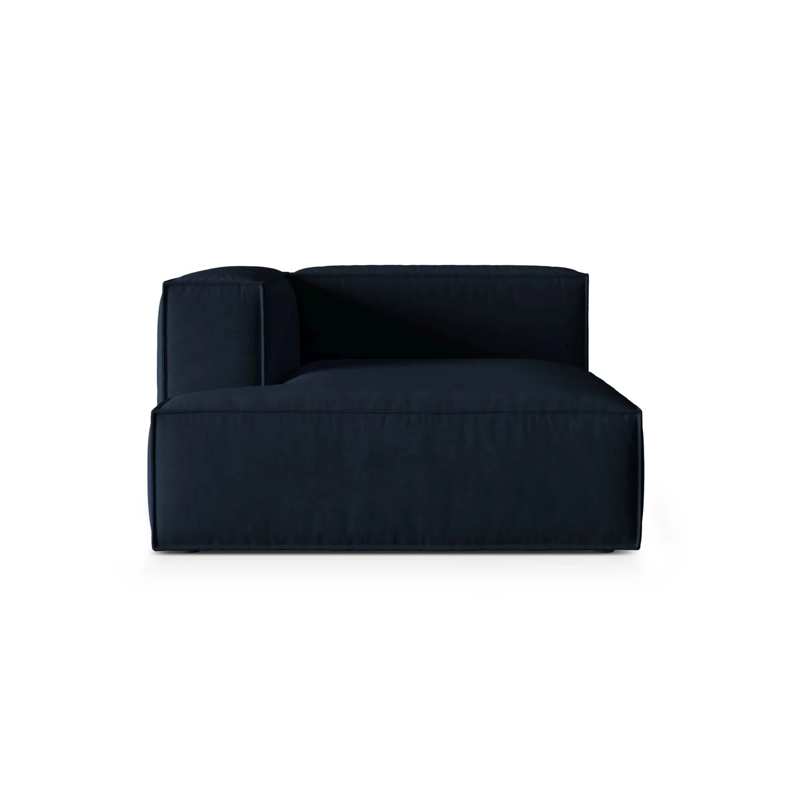 Nuria Modulares Sofa Sitzelement, Linke Seite, aus Samt, Boucle oder Strukturstoff, 147x127 cm - Image 99