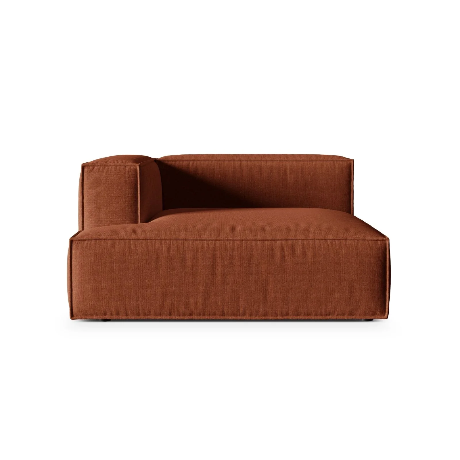 Nuria Modulares Sofa Sitzelement, Linke Seite, aus Samt, Boucle oder Strukturstoff, 147x147 cm - Image 11