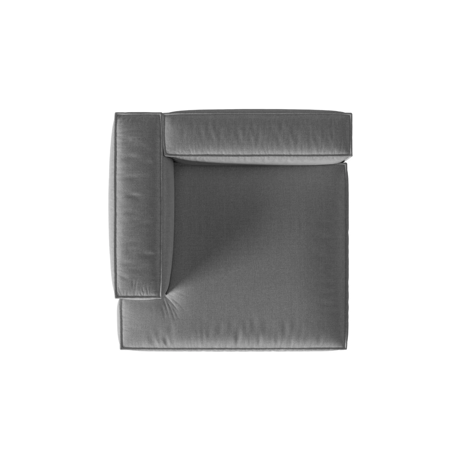 Nuria Modulares Sofa Sitzelement, Linke Seite, aus Samt, Boucle oder Strukturstoff, 147x147 cm - Image 113