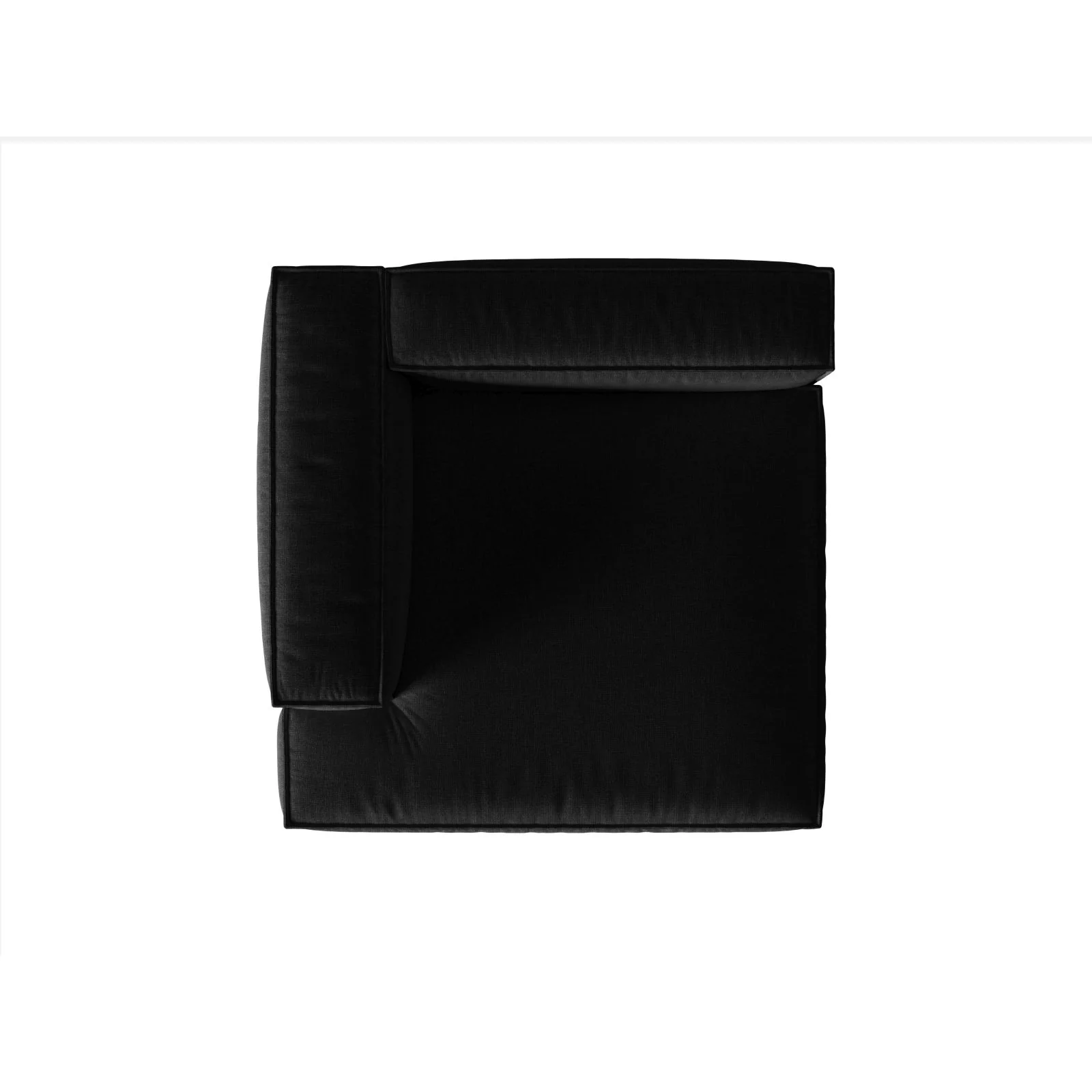 Nuria Modulares Sofa Sitzelement, Linke Seite, aus Samt, Boucle oder Strukturstoff, 147x147 cm - Image 118