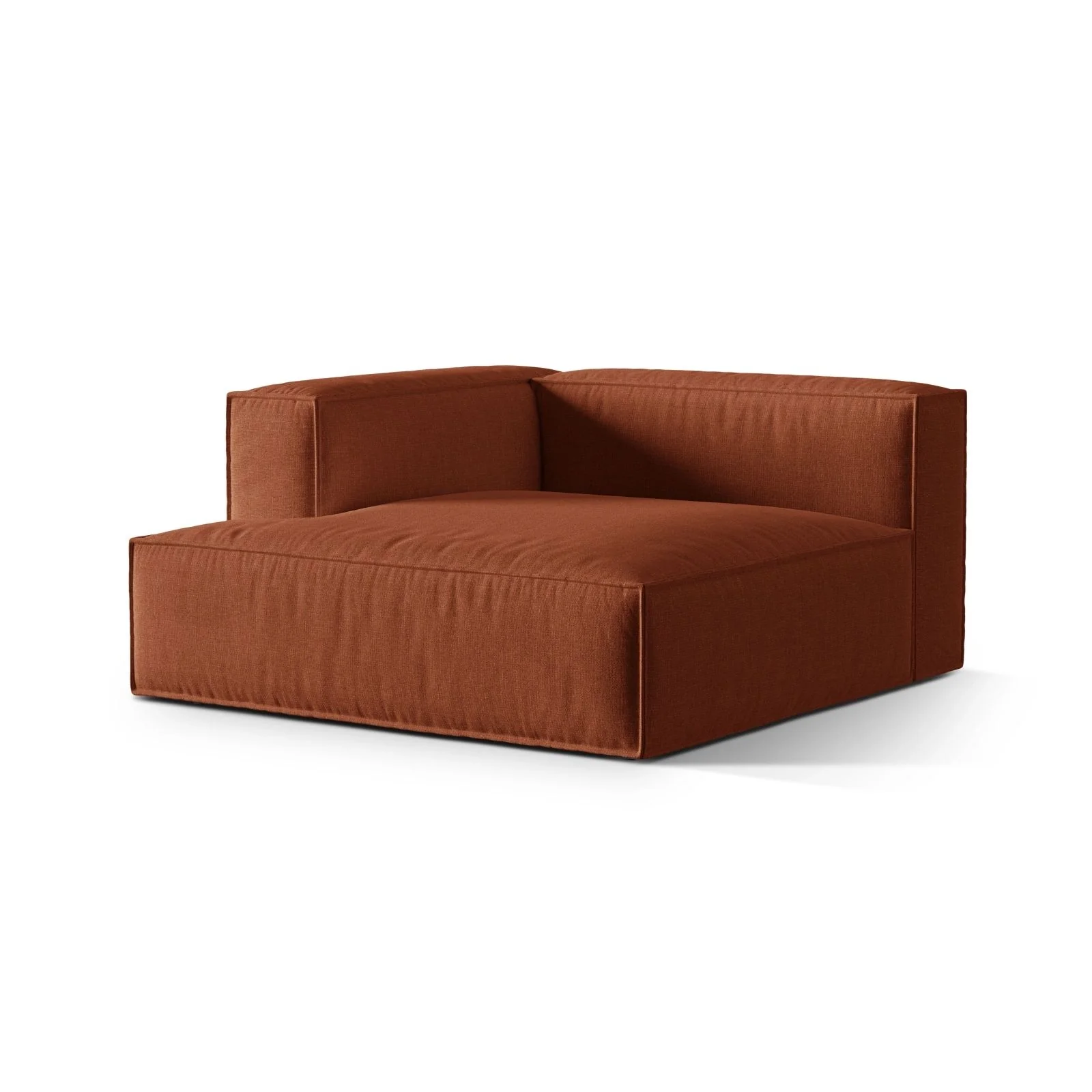 Nuria Modulares Sofa Sitzelement, Linke Seite, aus Samt, Boucle oder Strukturstoff, 147x147 cm - Image 13