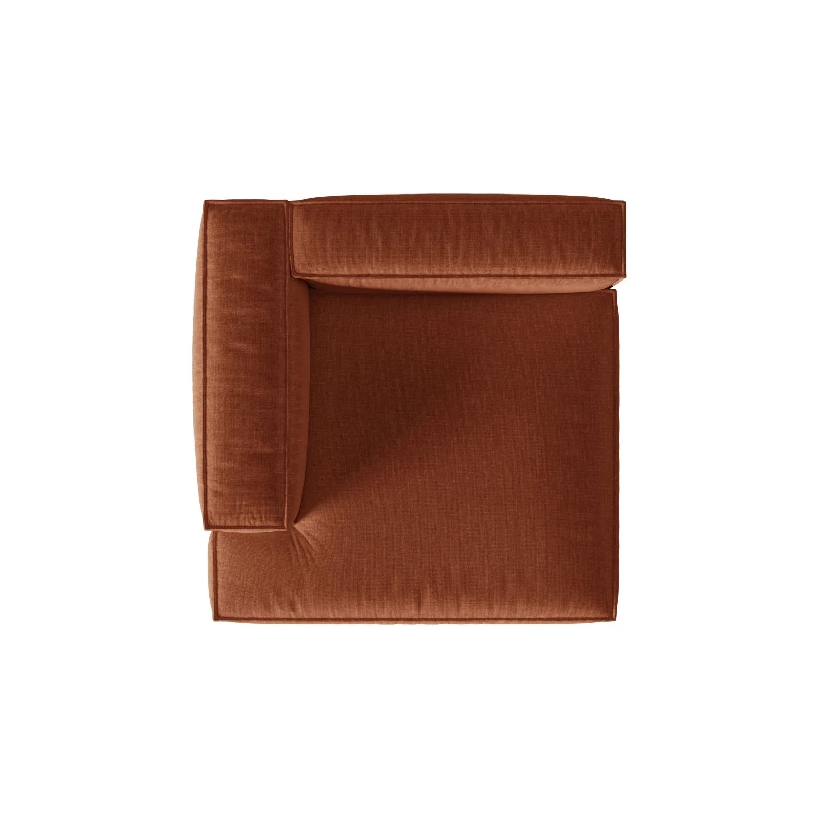 Nuria Modulares Sofa Sitzelement, Linke Seite, aus Samt, Boucle oder Strukturstoff, 147x147 cm - Image 15