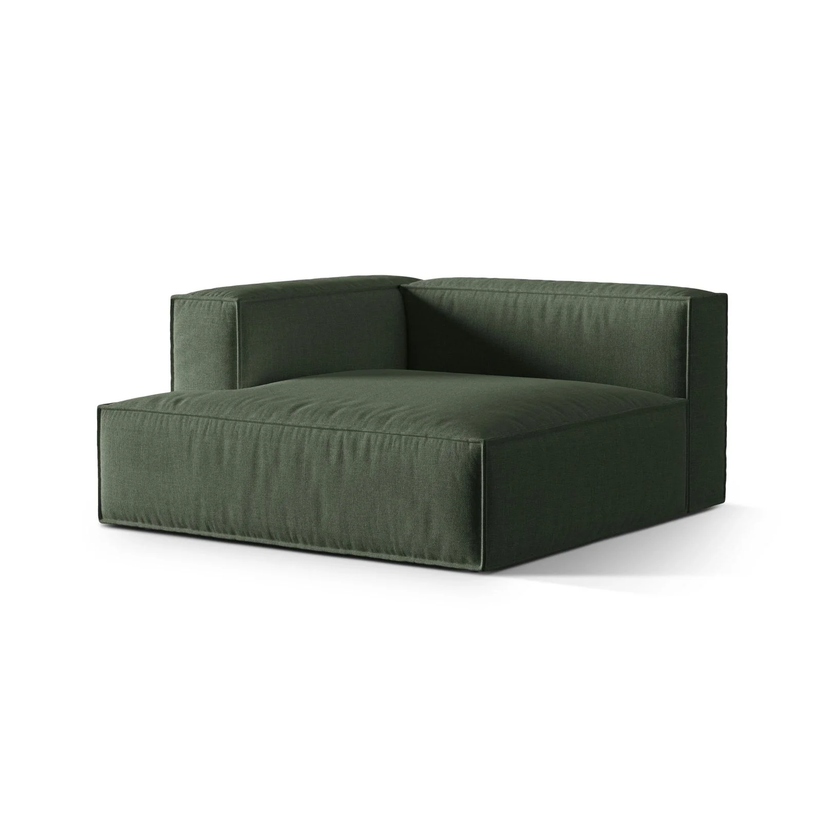 Nuria Modulares Sofa Sitzelement, Linke Seite, aus Samt, Boucle oder Strukturstoff, 147x147 cm - Image 18