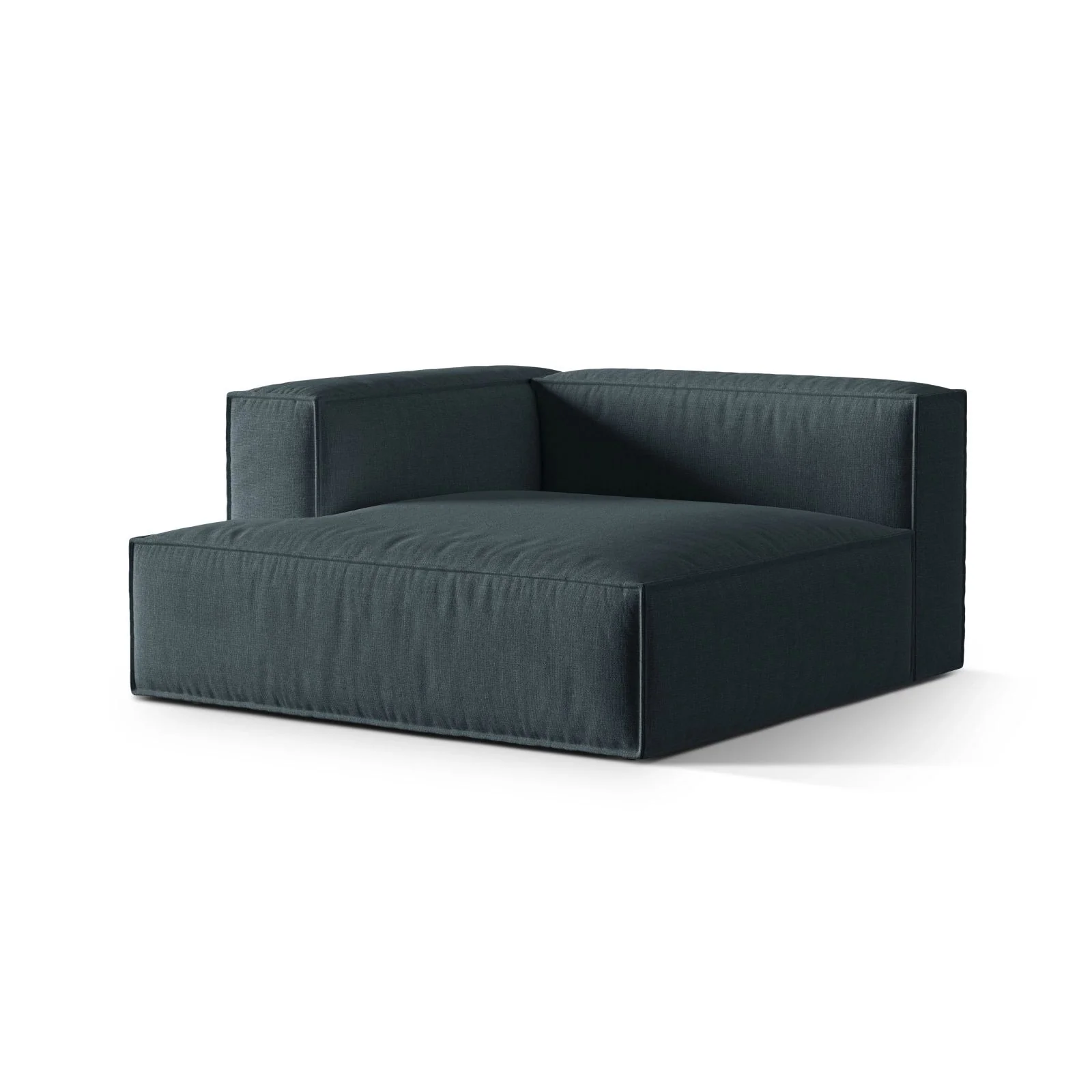 Nuria Modulares Sofa Sitzelement, Linke Seite, aus Samt, Boucle oder Strukturstoff, 147x147 cm - Image 23