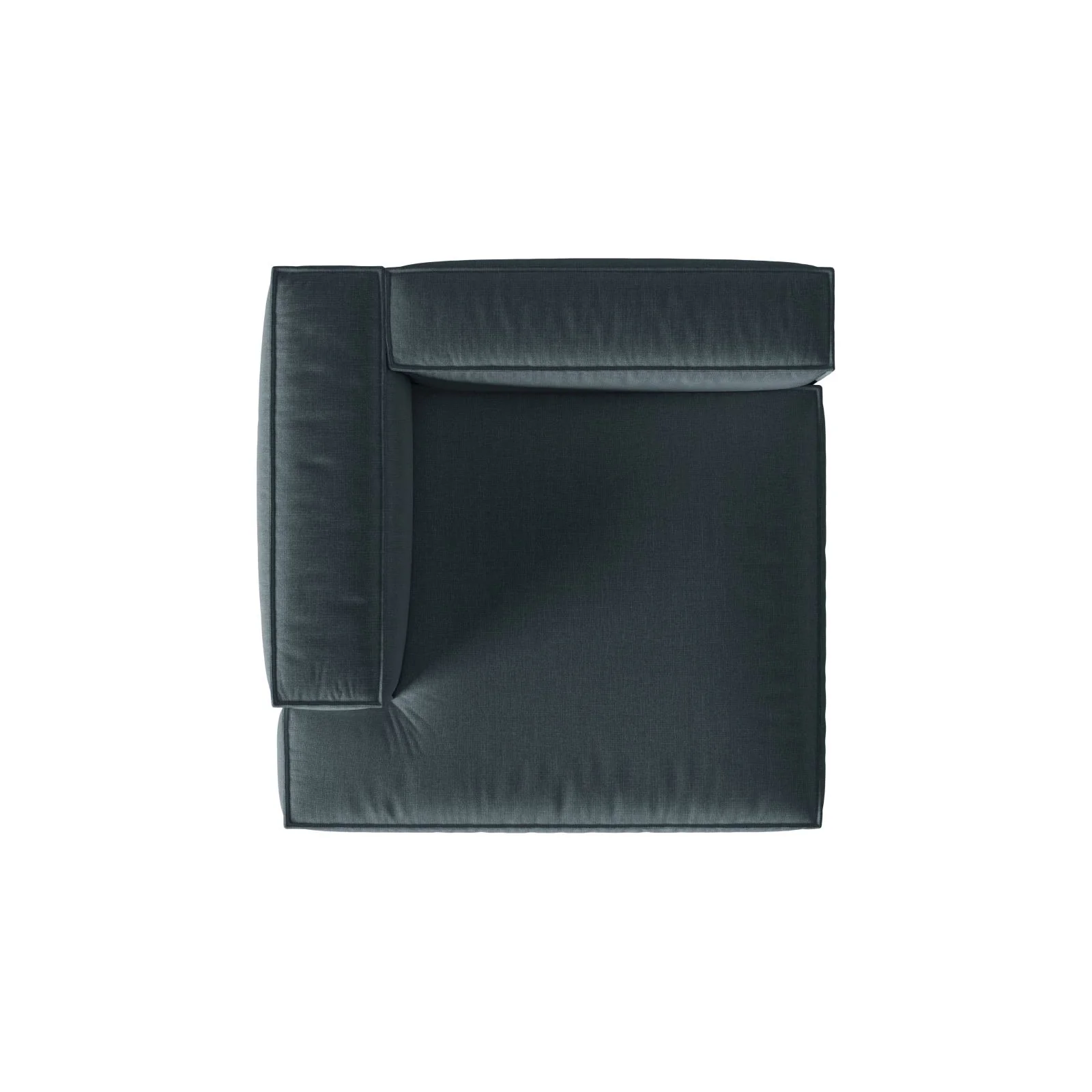 Nuria Modulares Sofa Sitzelement, Linke Seite, aus Samt, Boucle oder Strukturstoff, 147x147 cm - Image 25
