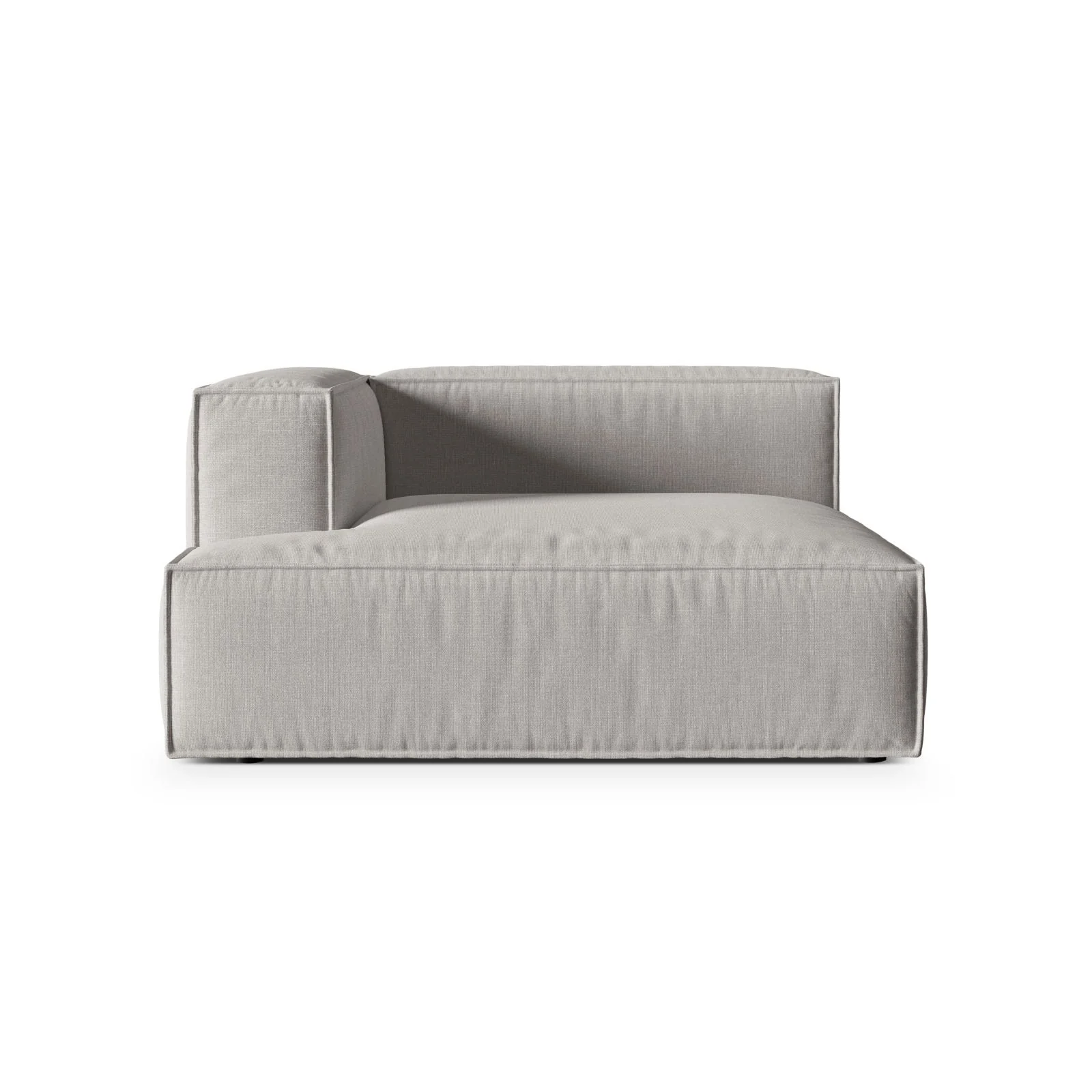 Nuria Modulares Sofa Sitzelement, Linke Seite, aus Samt, Boucle oder Strukturstoff, 147x147 cm - Image 26