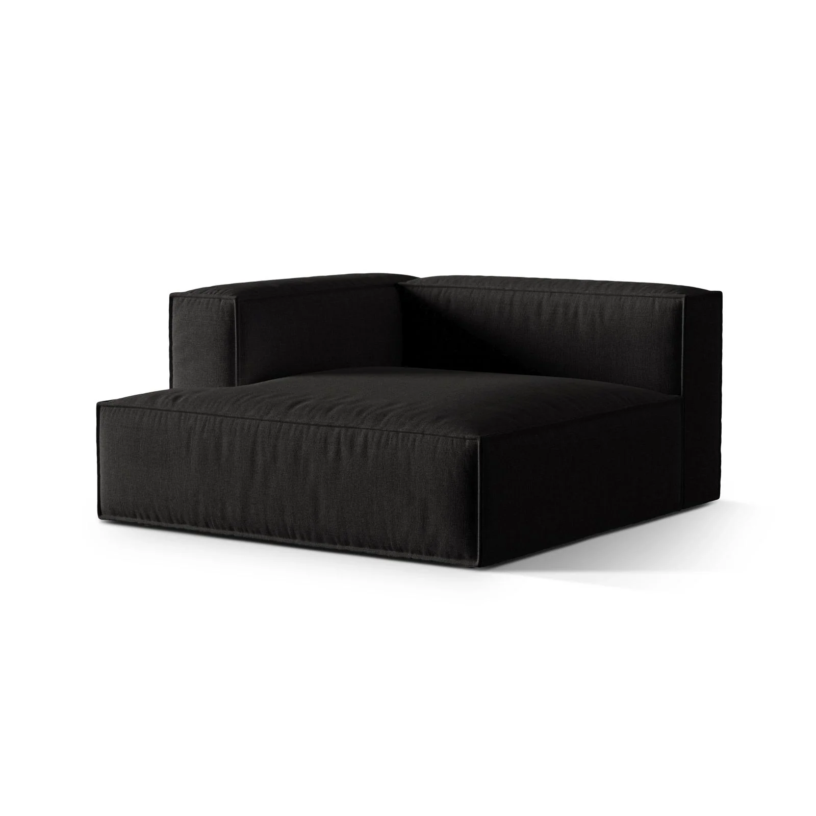 Nuria Modulares Sofa Sitzelement, Linke Seite, aus Samt, Boucle oder Strukturstoff, 147x147 cm - Image 38