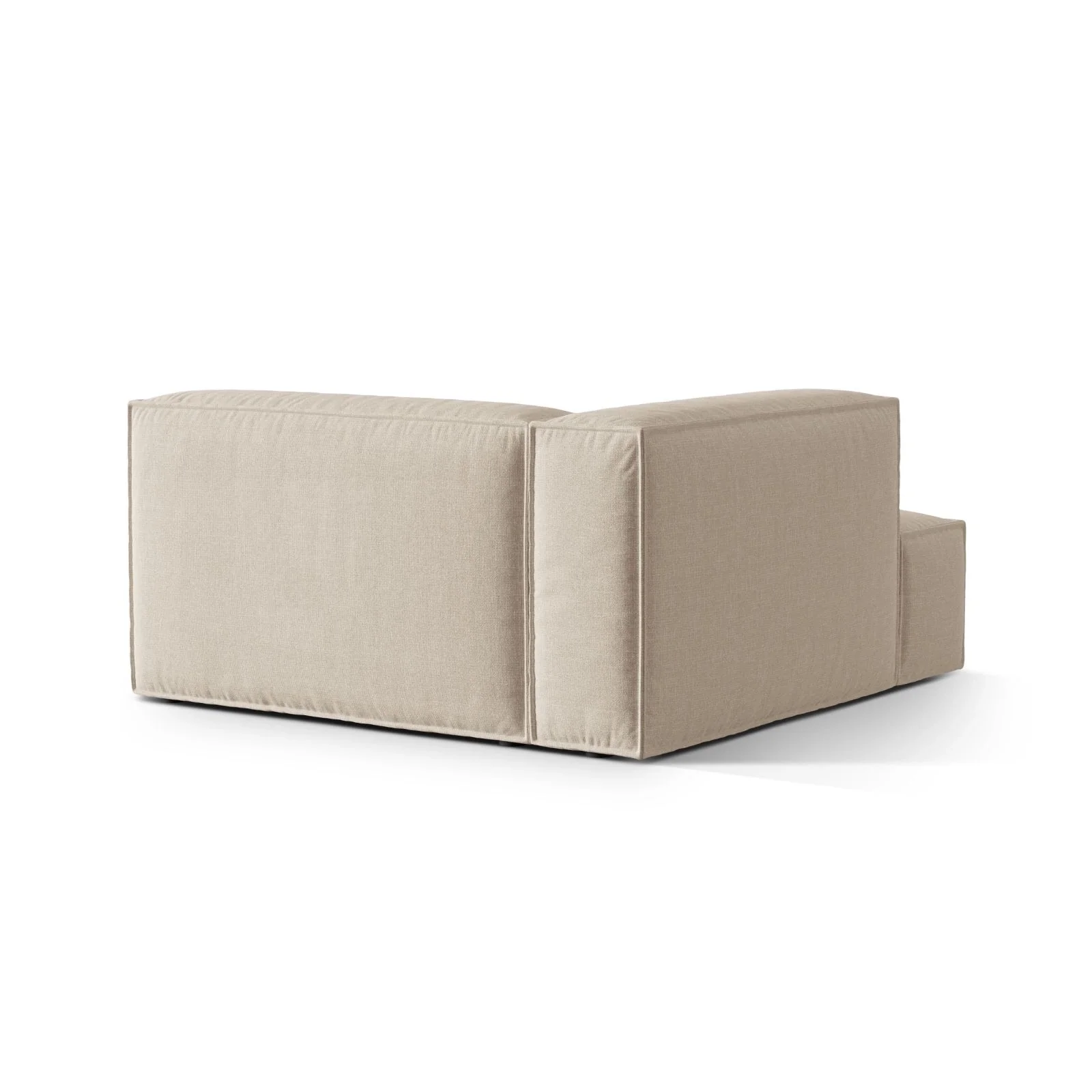 Nuria Modulares Sofa Sitzelement, Linke Seite, aus Samt, Boucle oder Strukturstoff, 147x147 cm - Image 4