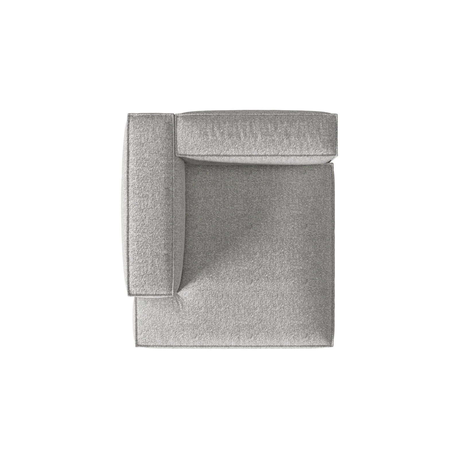 Nuria Modulares Sofa Sitzelement, Linke Seite, aus Samt, Boucle oder Strukturstoff, 147x147 cm - Image 50