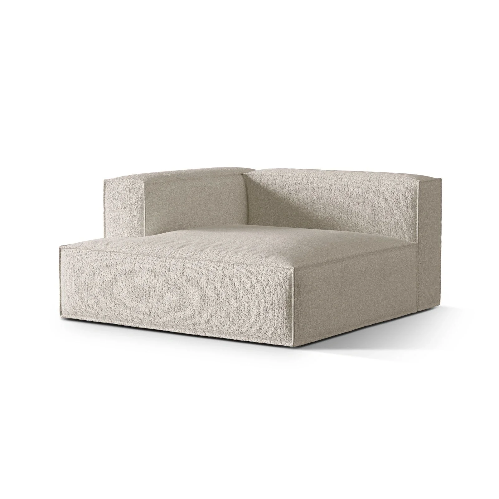 Nuria Modulares Sofa Sitzelement, Linke Seite, aus Samt, Boucle oder Strukturstoff, 147x147 cm - Image 69