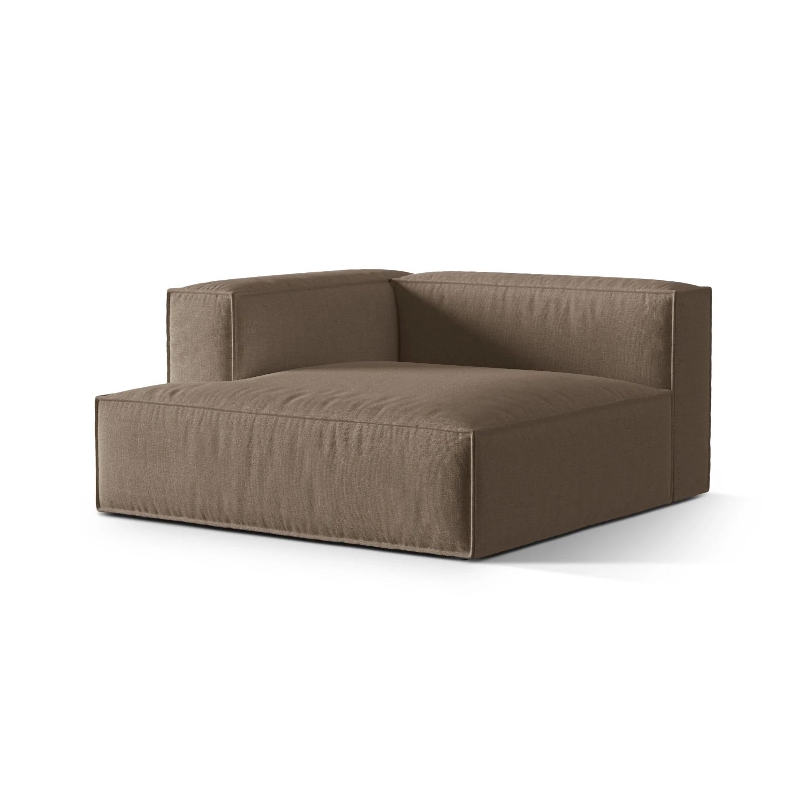 Nuria Modulares Sofa Sitzelement, Linke Seite, aus Samt, Boucle oder Strukturstoff, 147x147 cm - Image 8