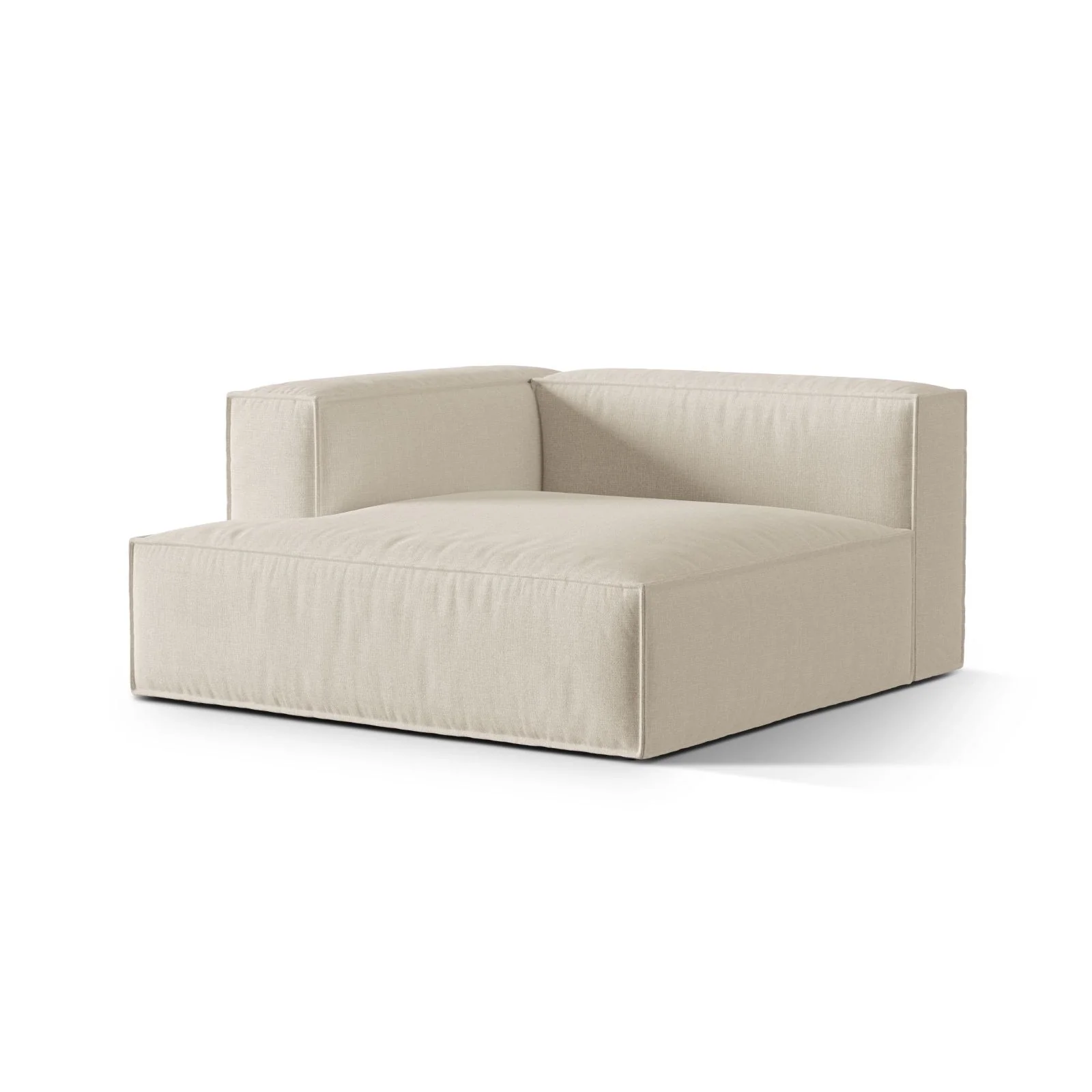 Nuria Modulares Sofa Sitzelement, Linke Seite, aus Samt, Boucle oder Strukturstoff, 147x147 cm - Image 81