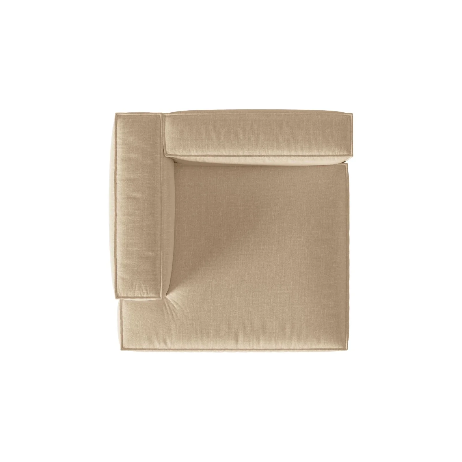 Nuria Modulares Sofa Sitzelement, Linke Seite, aus Samt, Boucle oder Strukturstoff, 147x147 cm - Image 88