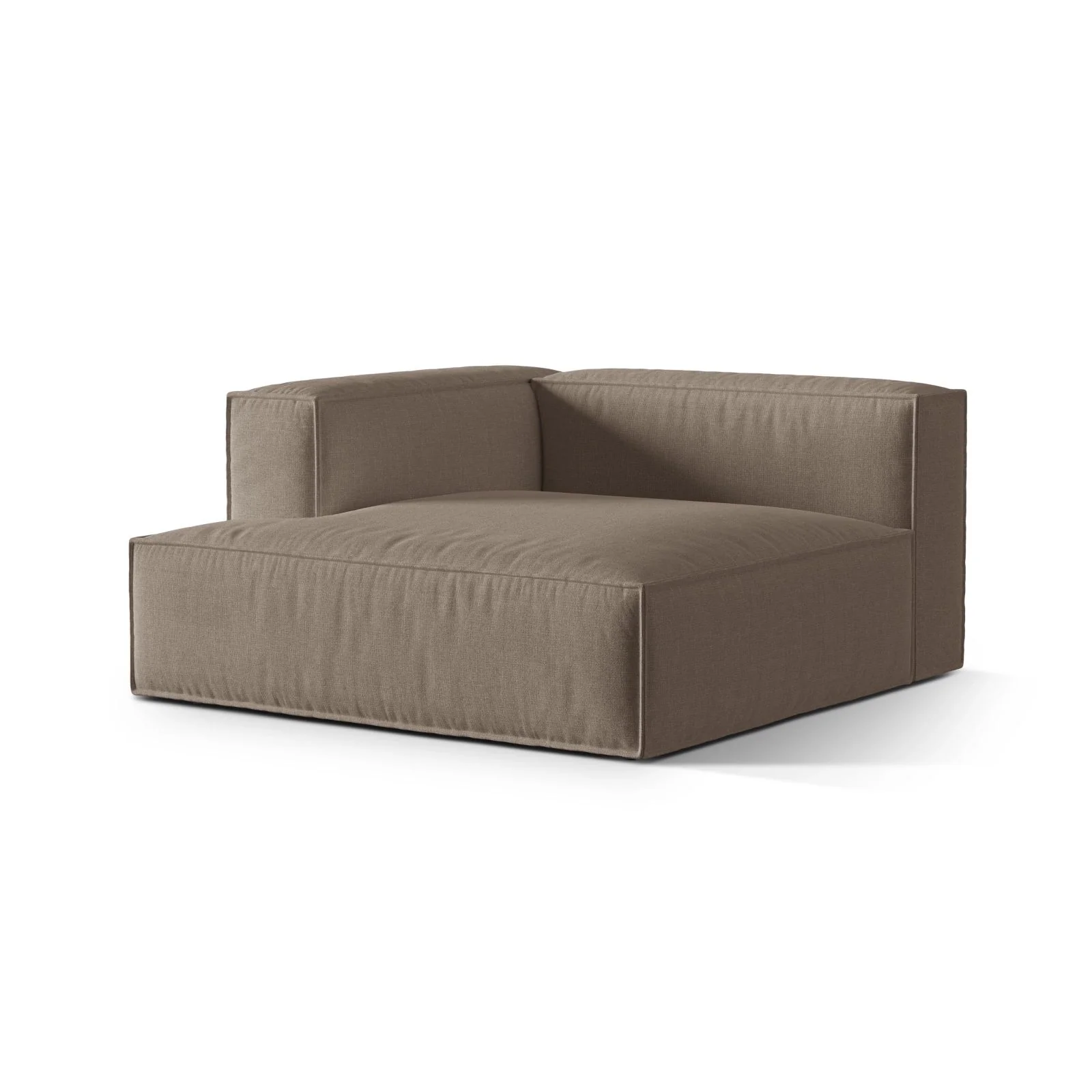Nuria Modulares Sofa Sitzelement, Linke Seite, aus Samt, Boucle oder Strukturstoff, 147x147 cm - Image 91