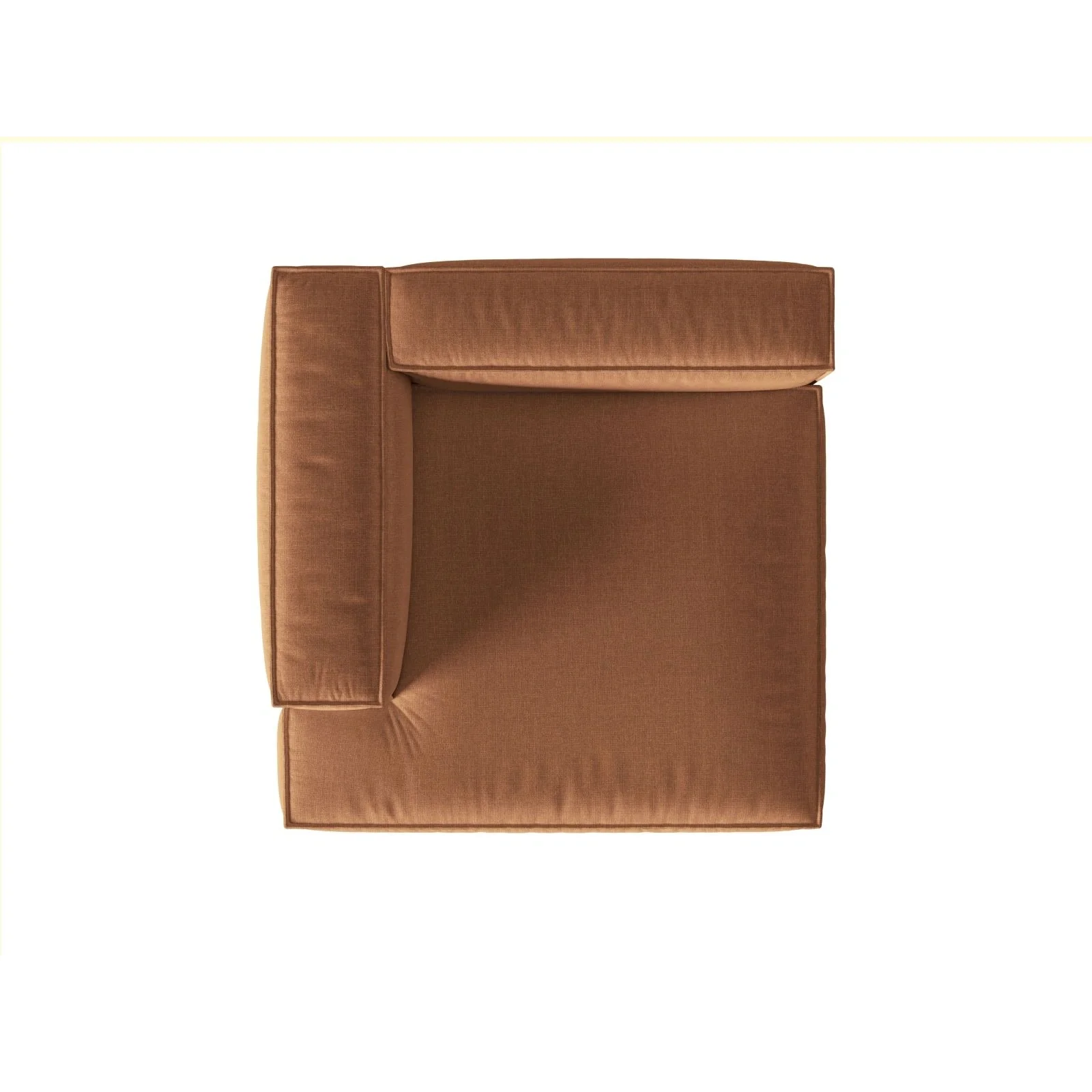 Nuria Modulares Sofa Sitzelement, Linke Seite, aus Samt, Boucle oder Strukturstoff, 147x147 cm - Image 98
