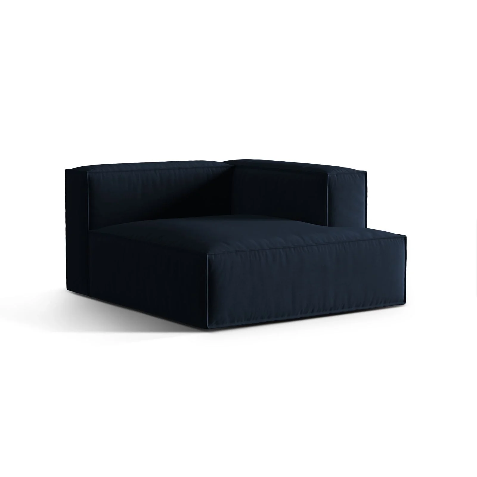 Nuria Modulares Sofa Sitzelement, Rechte Seite, aus Samt, Boucle oder Strukturstoff, 147x127 cm - Image 101