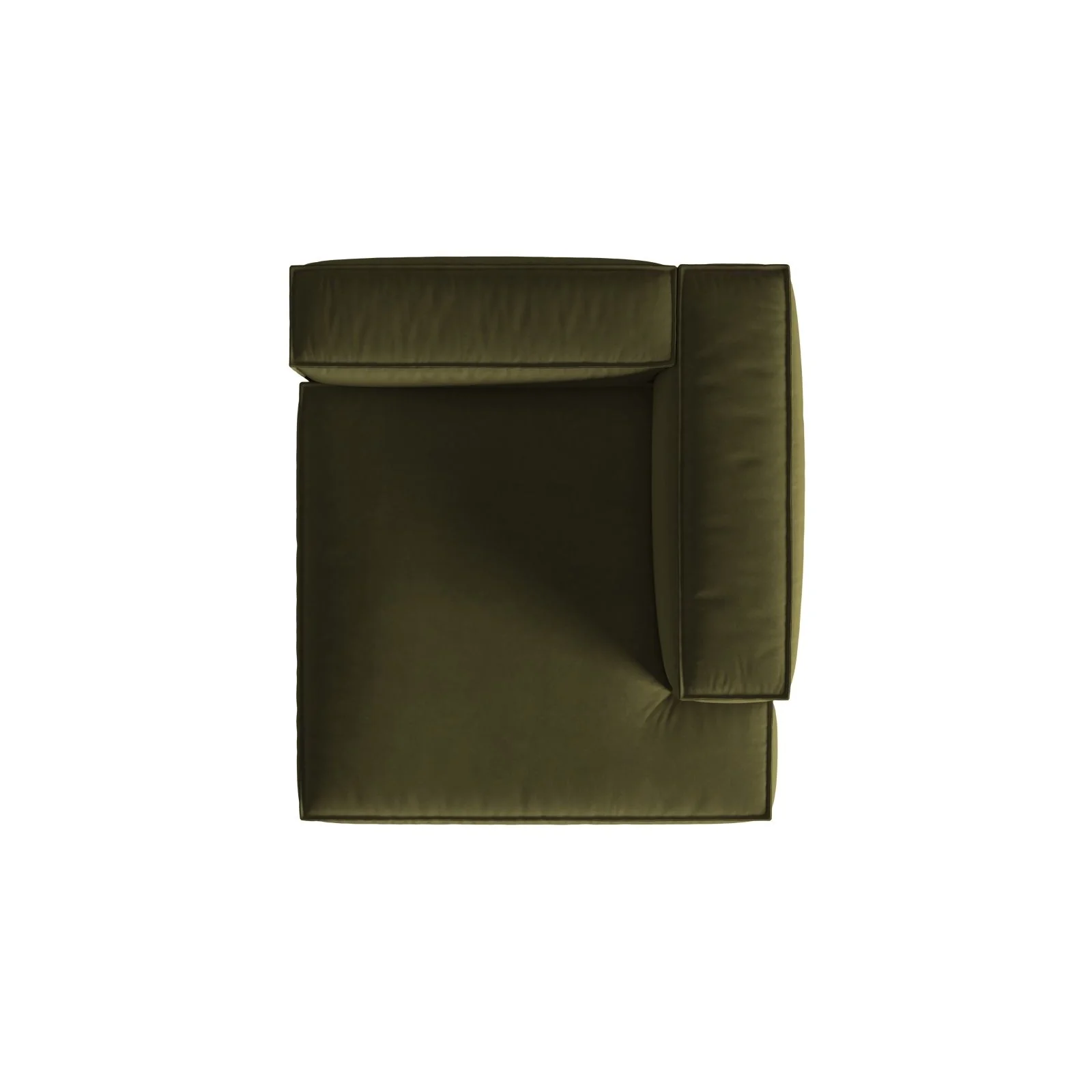 Nuria Modulares Sofa Sitzelement, Rechte Seite, aus Samt, Boucle oder Strukturstoff, 147x127 cm - Image 108