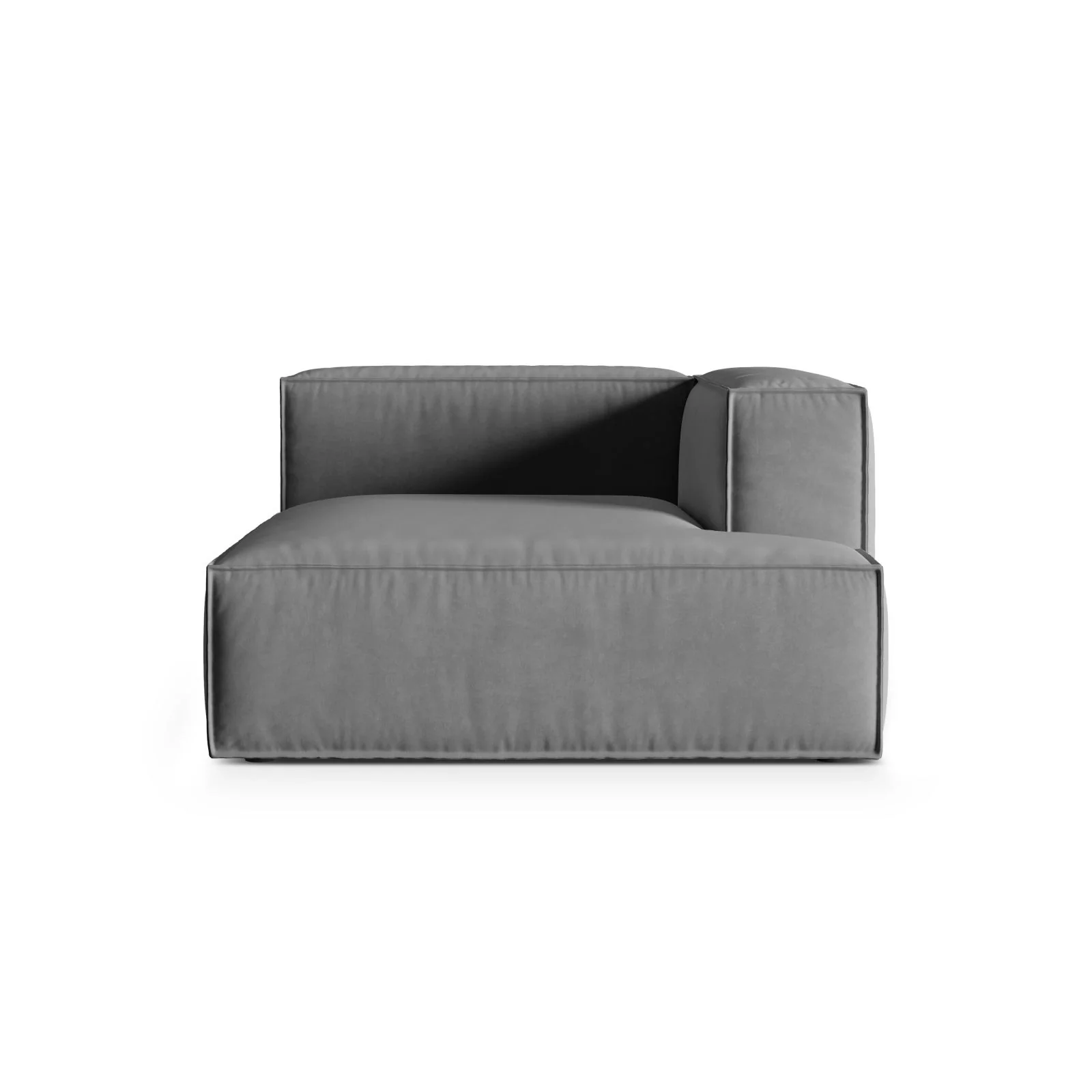 Nuria Modulares Sofa Sitzelement, Rechte Seite, aus Samt, Boucle oder Strukturstoff, 147x127 cm - Image 109