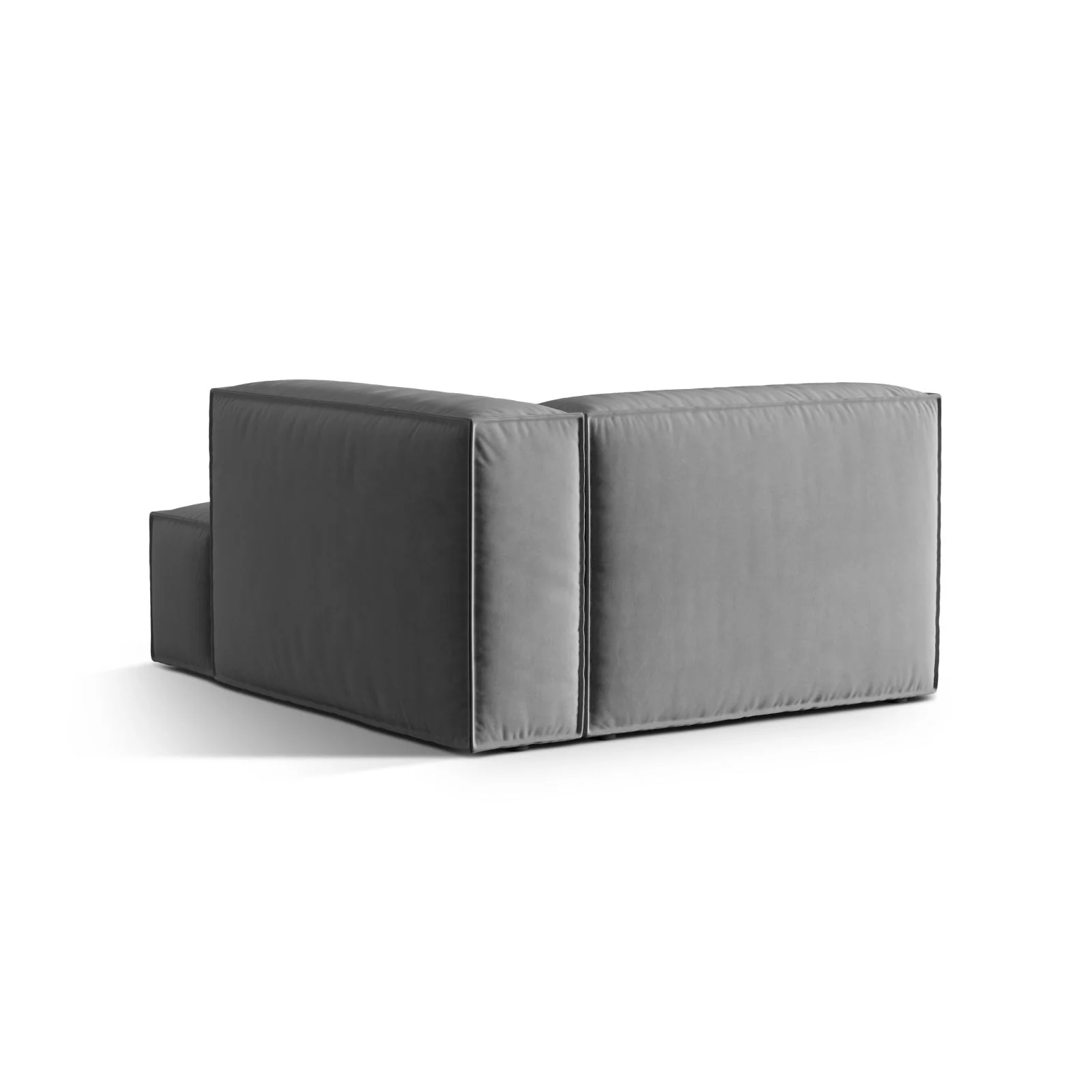 Nuria Modulares Sofa Sitzelement, Rechte Seite, aus Samt, Boucle oder Strukturstoff, 147x127 cm - Image 112