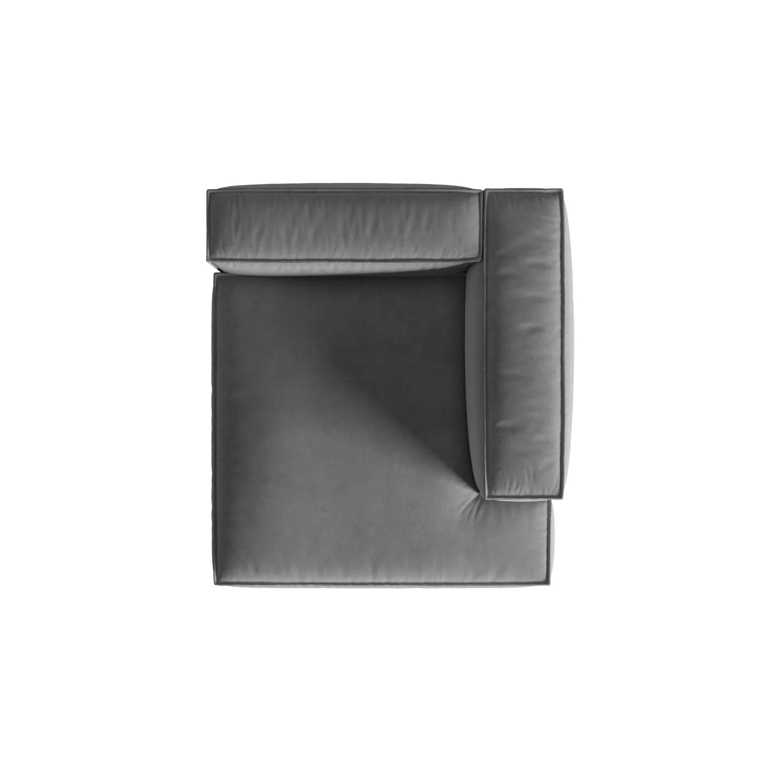 Nuria Modulares Sofa Sitzelement, Rechte Seite, aus Samt, Boucle oder Strukturstoff, 147x127 cm - Image 113