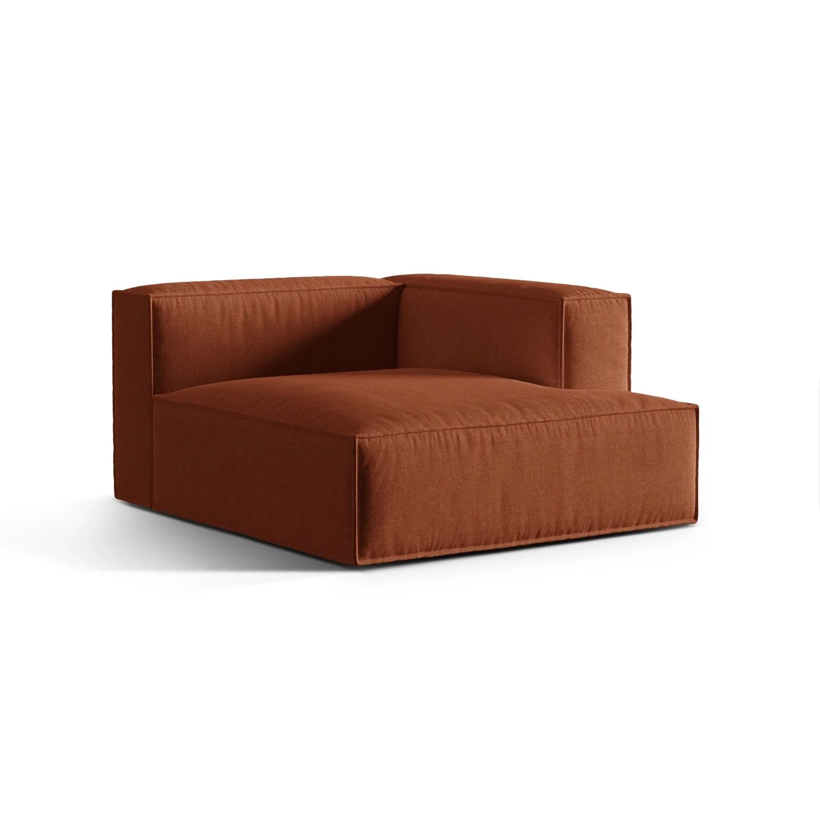Nuria Modulares Sofa Sitzelement, Rechte Seite, aus Samt, Boucle oder Strukturstoff, 147x127 cm - Image 13