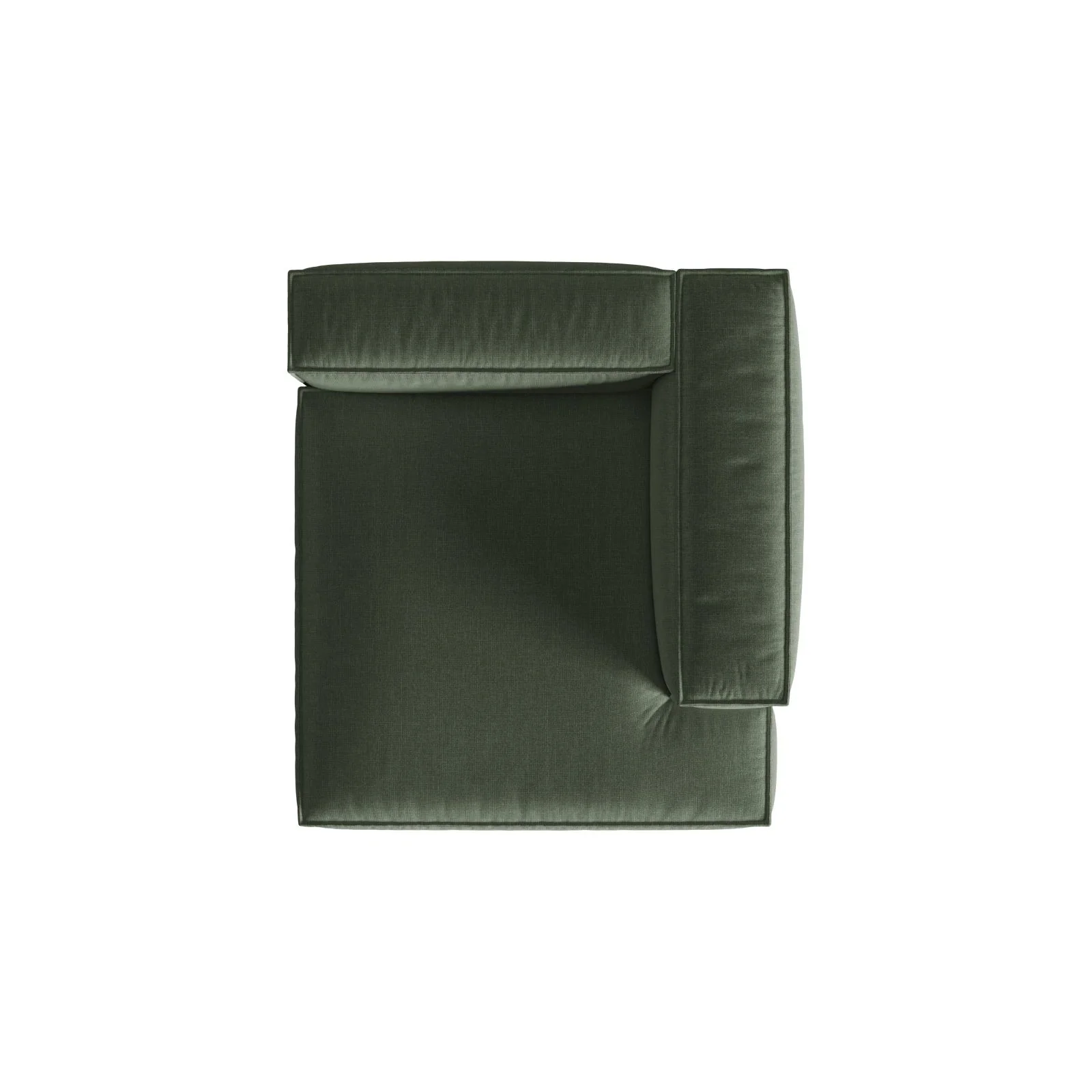 Nuria Modulares Sofa Sitzelement, Rechte Seite, aus Samt, Boucle oder Strukturstoff, 147x127 cm - Image 20