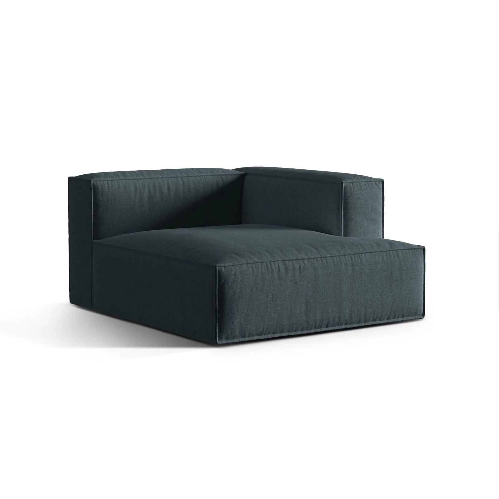 Nuria Modulares Sofa Sitzelement, Rechte Seite, aus Samt, Boucle oder Strukturstoff, 147x127 cm - Image 23