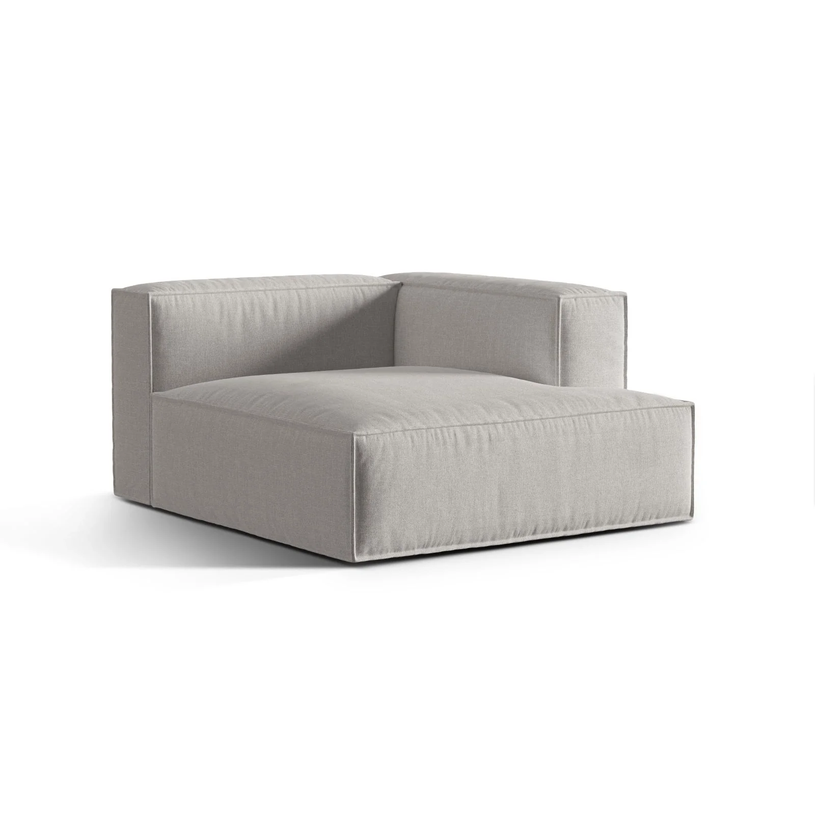 Nuria Modulares Sofa Sitzelement, Rechte Seite, aus Samt, Boucle oder Strukturstoff, 147x127 cm - Image 28