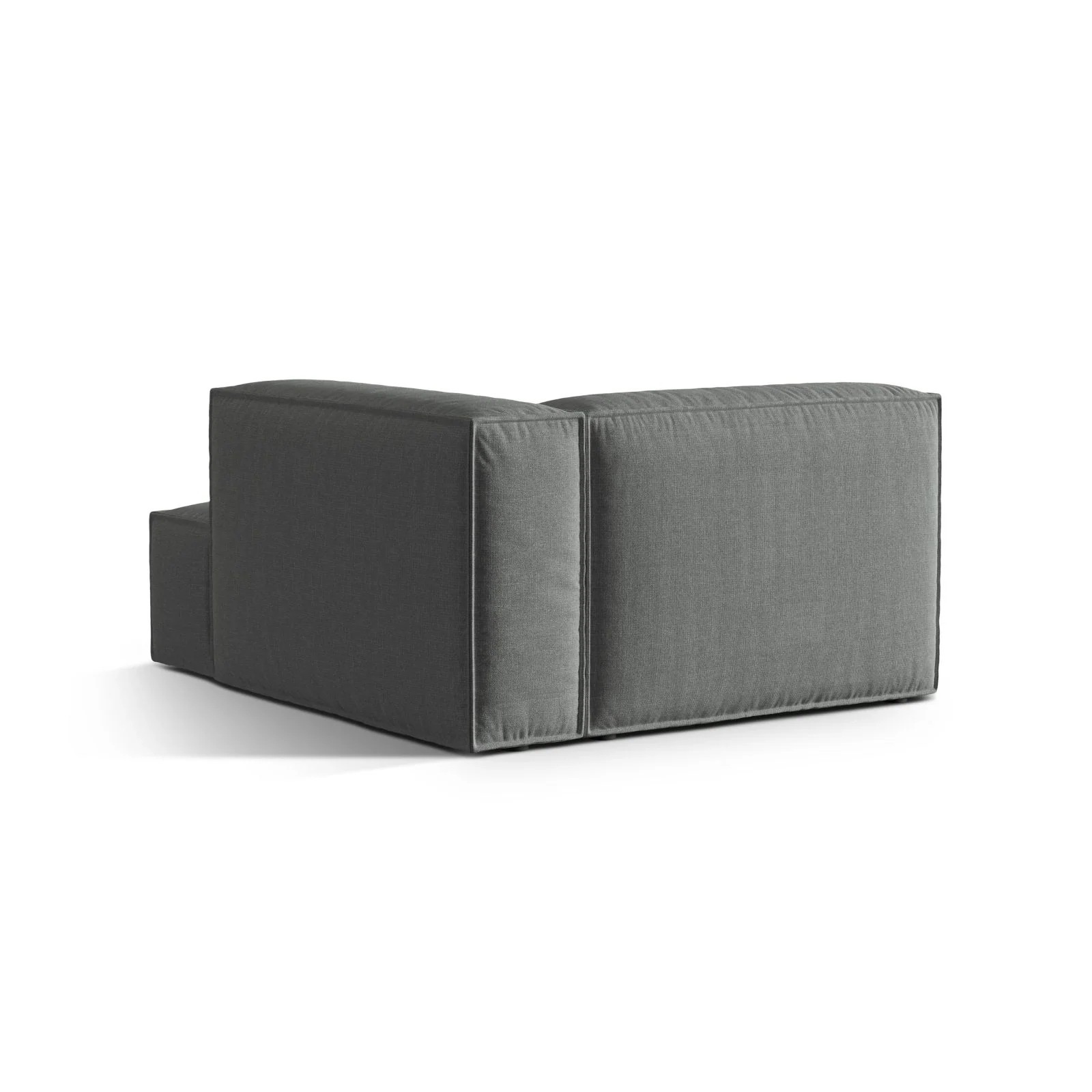 Nuria Modulares Sofa Sitzelement, Rechte Seite, aus Samt, Boucle oder Strukturstoff, 147x127 cm - Image 34