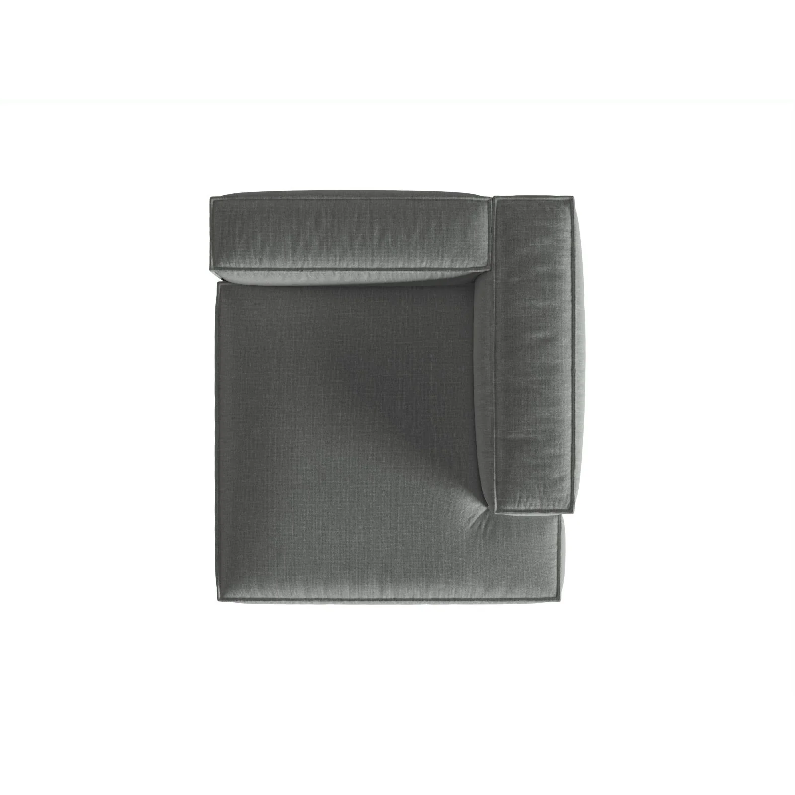 Nuria Modulares Sofa Sitzelement, Rechte Seite, aus Samt, Boucle oder Strukturstoff, 147x127 cm - Image 35