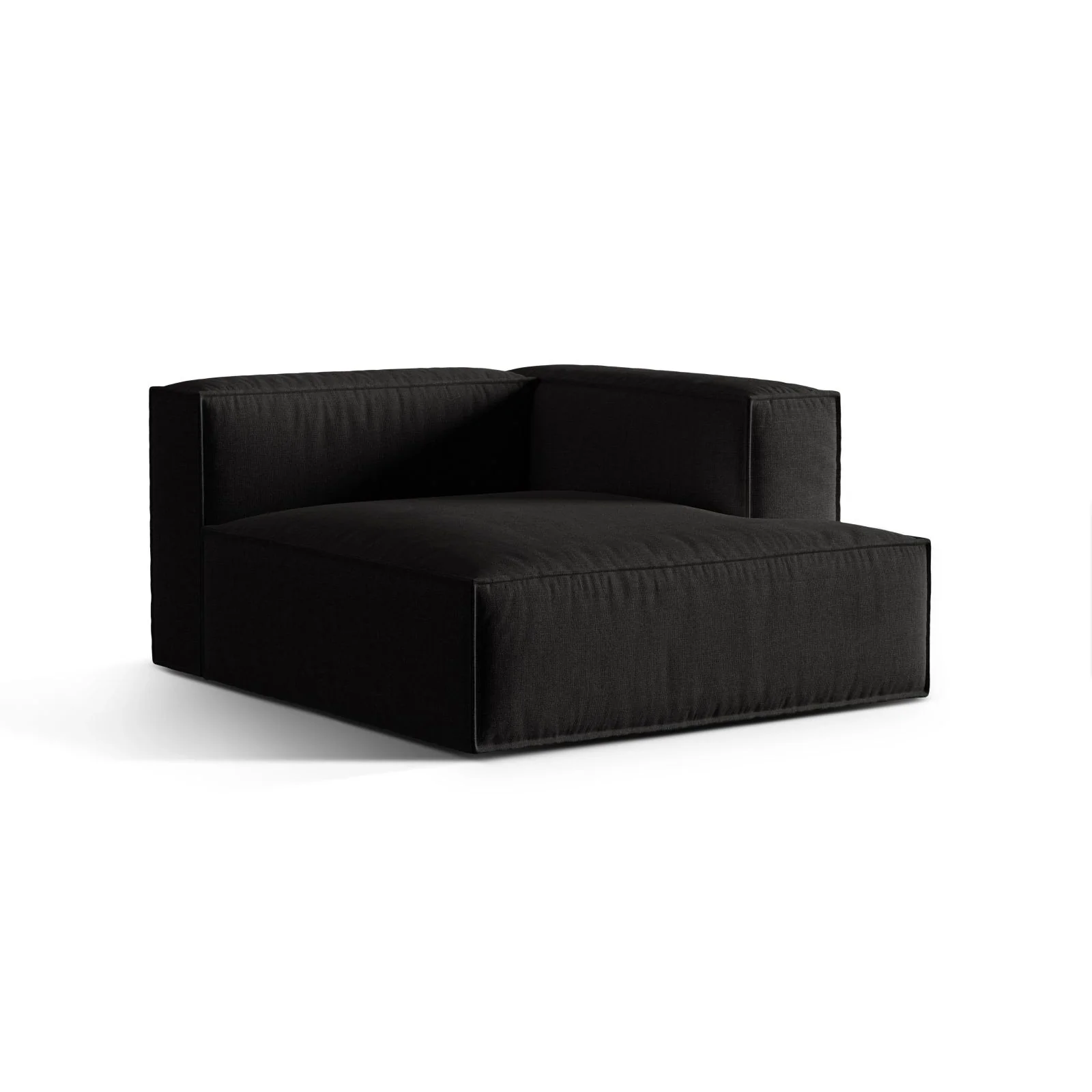Nuria Modulares Sofa Sitzelement, Rechte Seite, aus Samt, Boucle oder Strukturstoff, 147x127 cm - Image 38