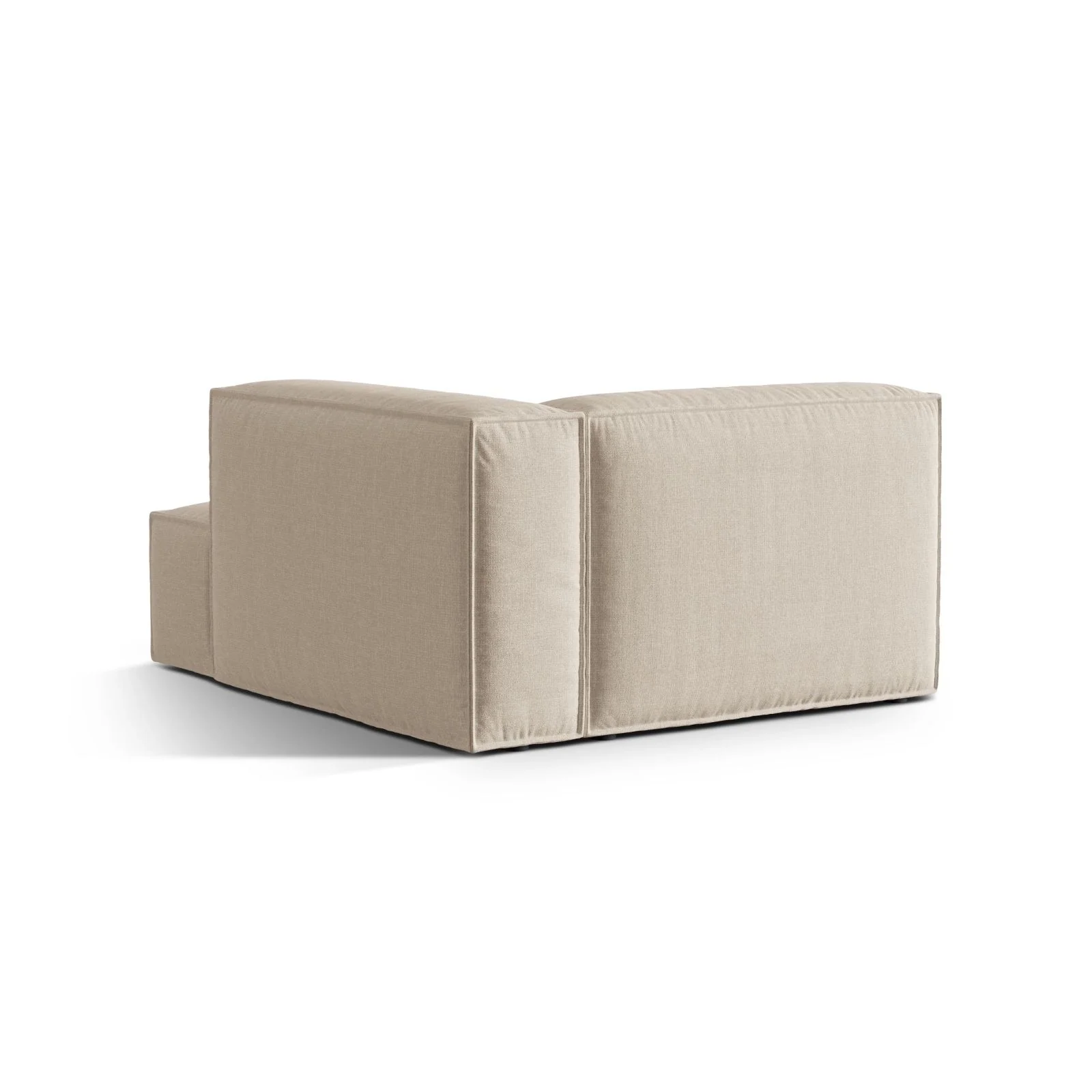 Nuria Modulares Sofa Sitzelement, Rechte Seite, aus Samt, Boucle oder Strukturstoff, 147x127 cm - Image 4