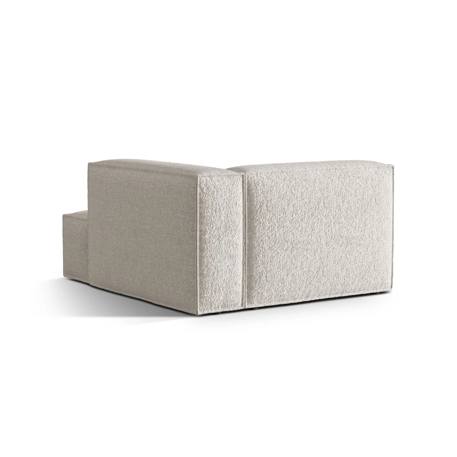 Nuria Modulares Sofa Sitzelement, Rechte Seite, aus Samt, Boucle oder Strukturstoff, 147x127 cm - Image 44